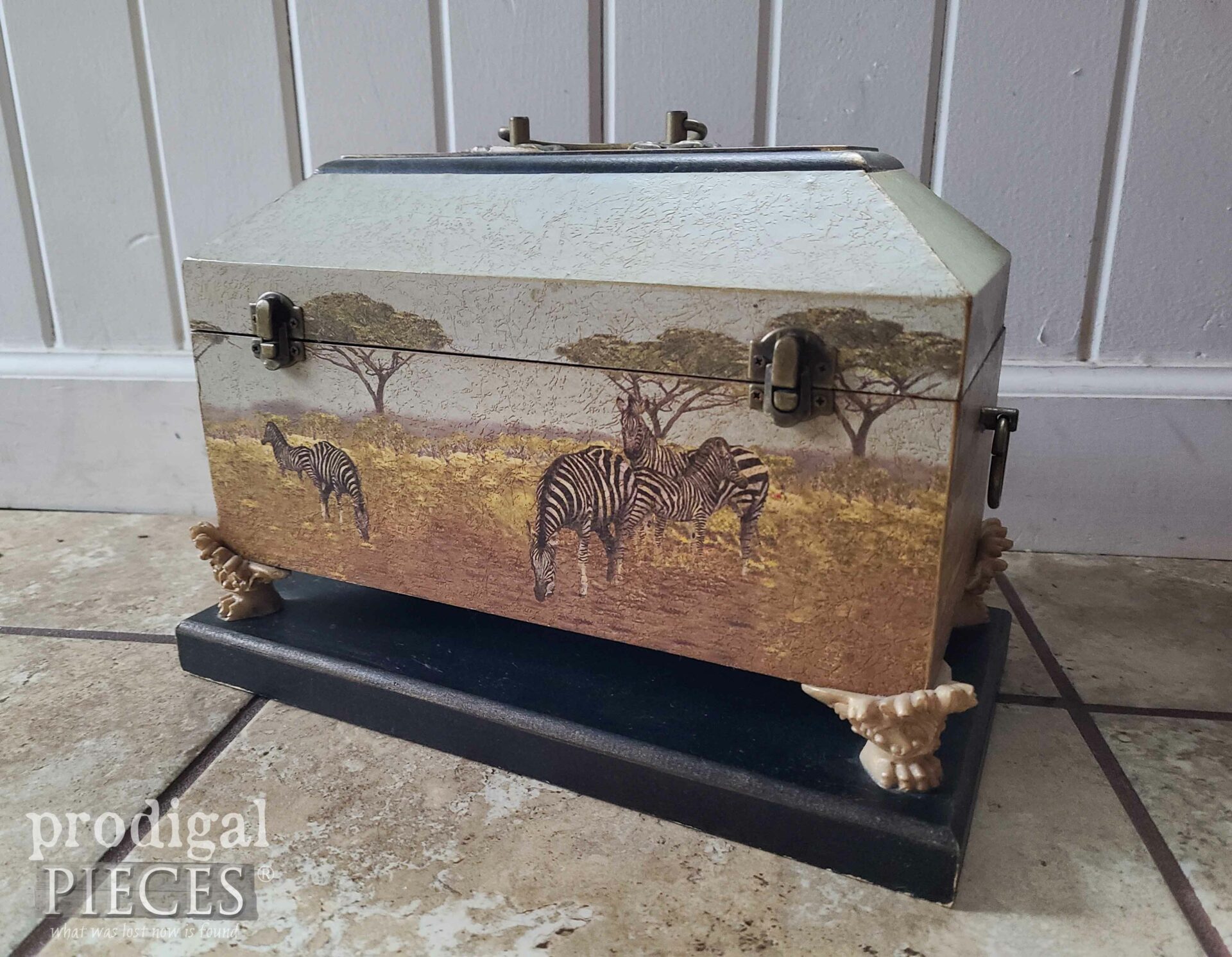 Thrifted Decorative Box Before Makeover | prodigalpieces.com #prodigalpieces
