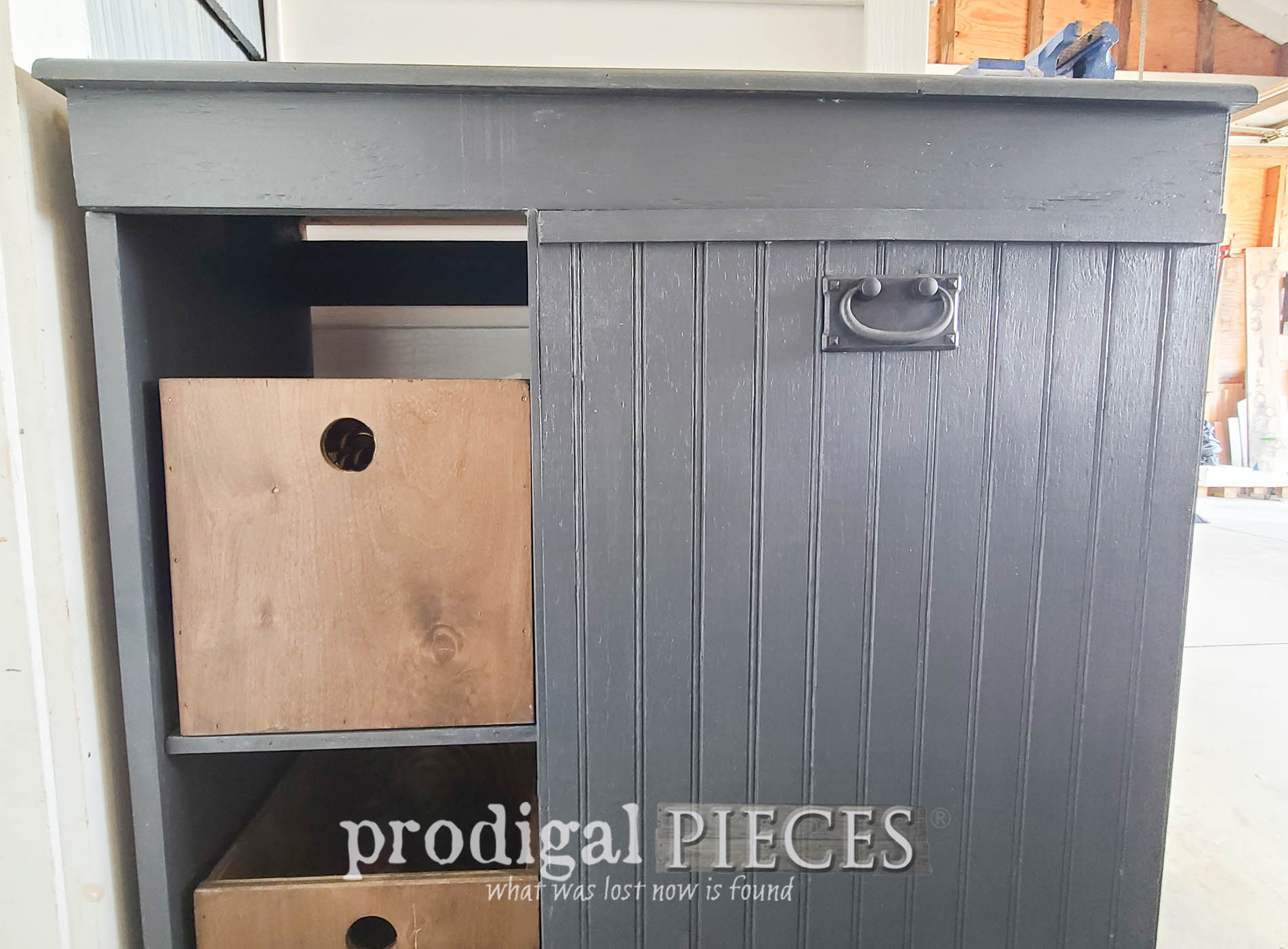 Featured DIY Tilt-Out Recycling Bin by Larissa of Prodigal Pieces | prodigalpieces.com #prodigalpieces