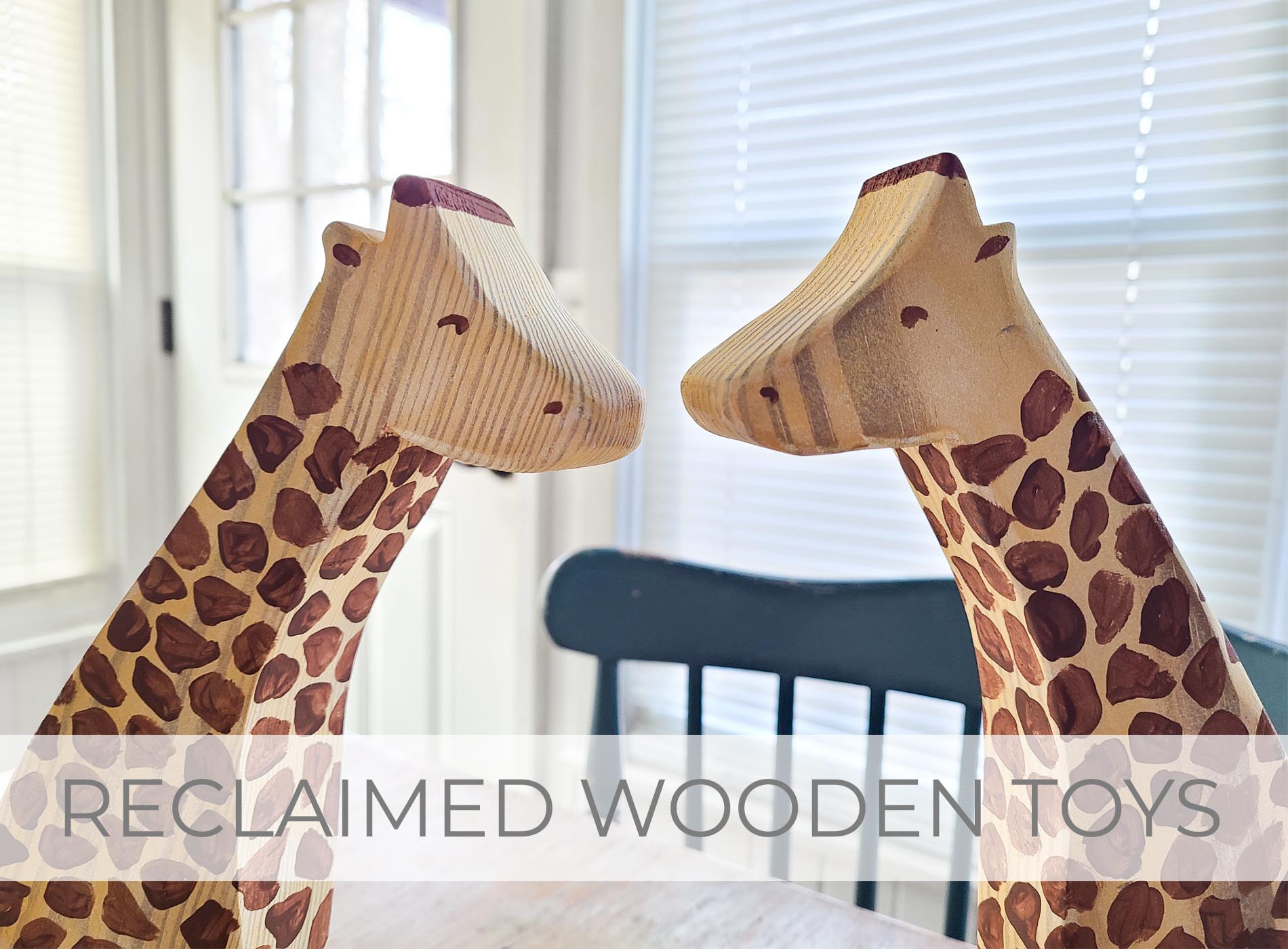 Showcase Reclaimed Wooden Toys from Upcycled Table by Larissa of Prodigal Pieces | prodigalpieces.com