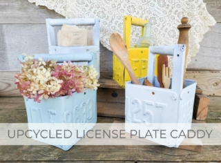 Showcase of Upcycled License Plate Caddy by Larissa of Prodigal Pieces | prodigalpieces.com #prodigalpieces
