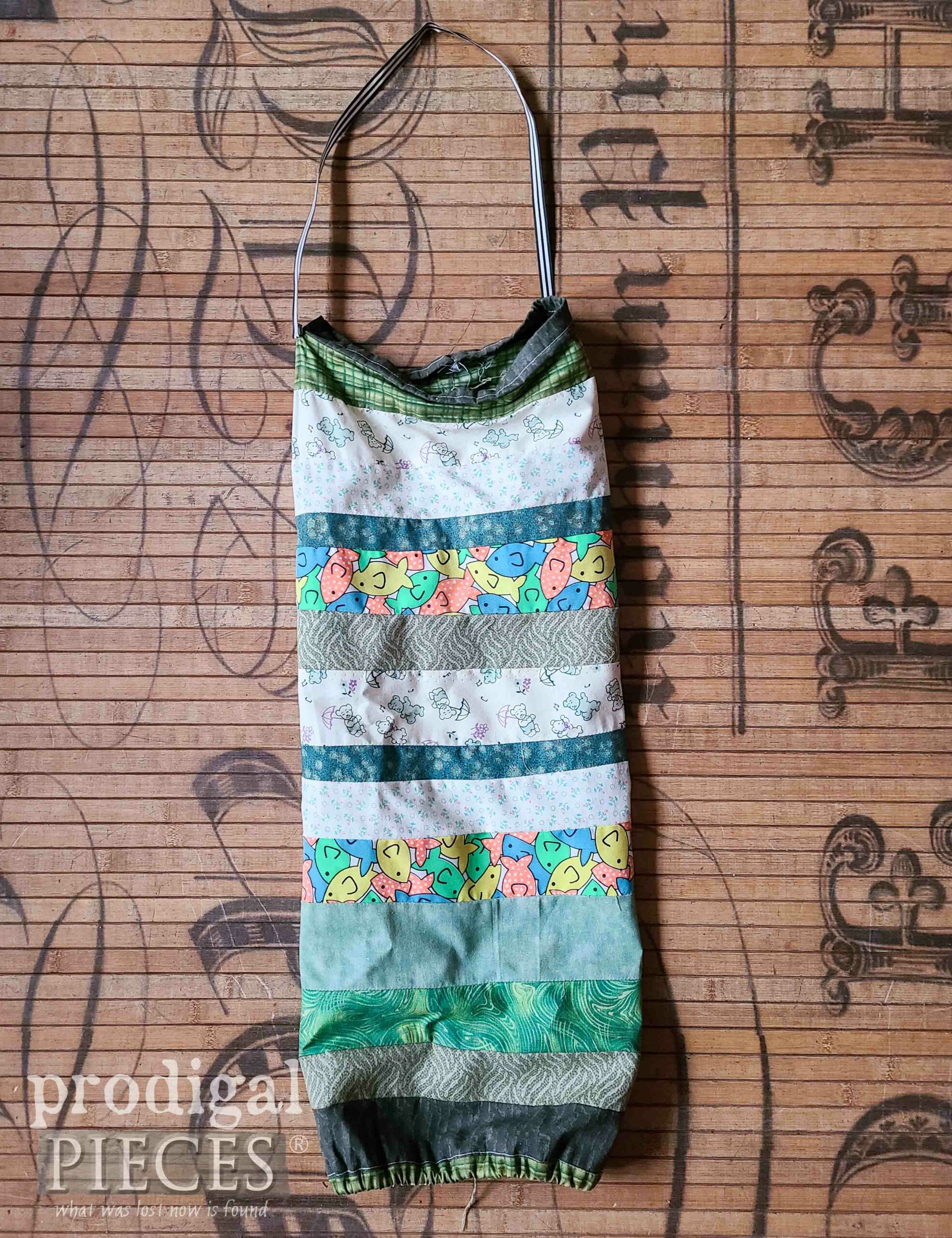 DIY Fabric Grocery Bag Holder by Larissa of Prodigal Pieces | prodigalpieces.com #prodigalpieces
