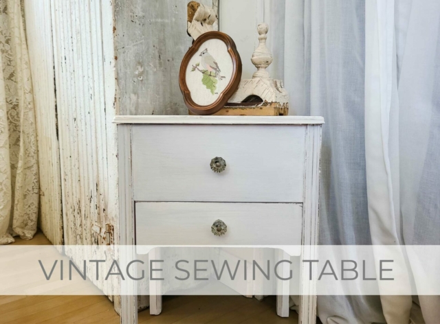 Showcase of Vintage Sewing Table Repair & Refresh by Larissa of Prodigal Pieces | prodigalpieces.com #prodigalpieces