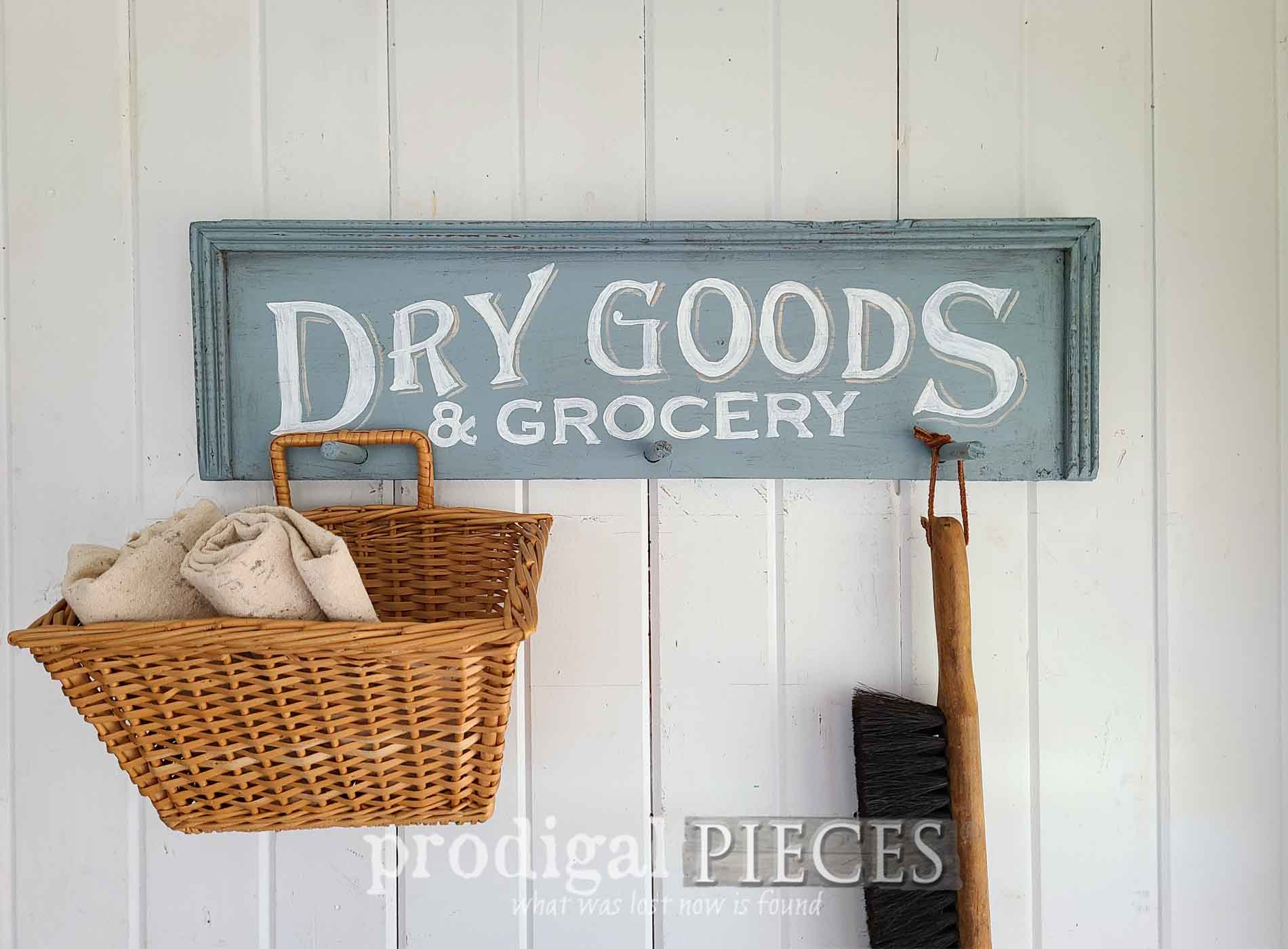 Featured Reclaimed Store Sign from Gun Cabinet by Larissa of Prodigal Pieces | prodigalpieces.com #prodigalpieces