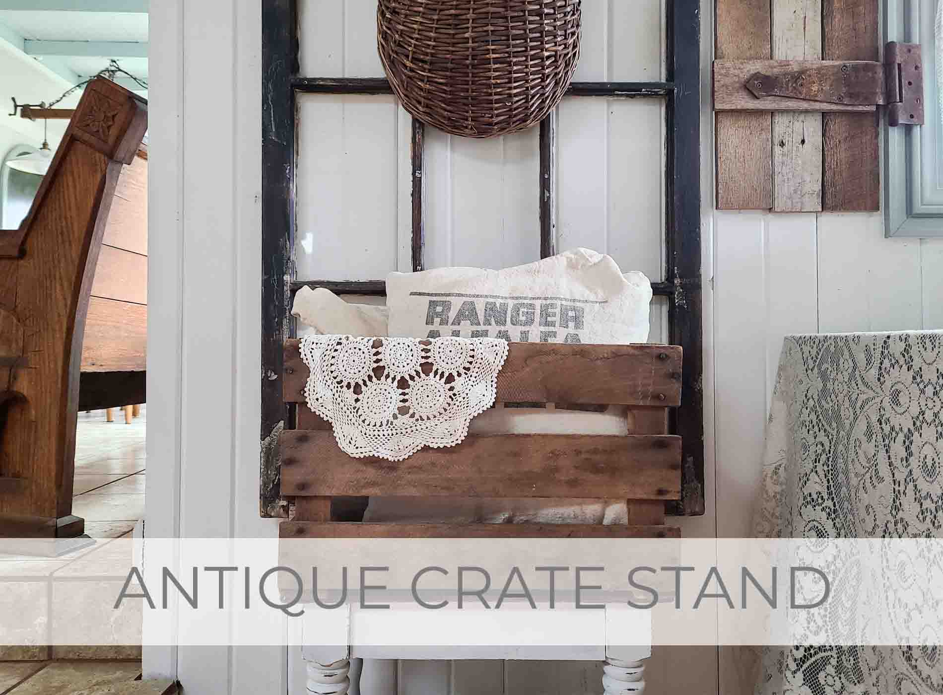 Showcase of Antique Crate Stand Built from Reclaimed Materials by Larissa of Prodigal Pieces | prodigalpieces.com #prodigalpieces