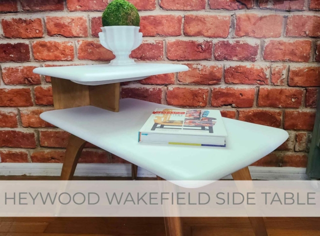 Showcase of Vintage Heywood Wakefield Side Table by Larissa of Prodigal Pieces | prodigalpieces.com #prodigalpieces