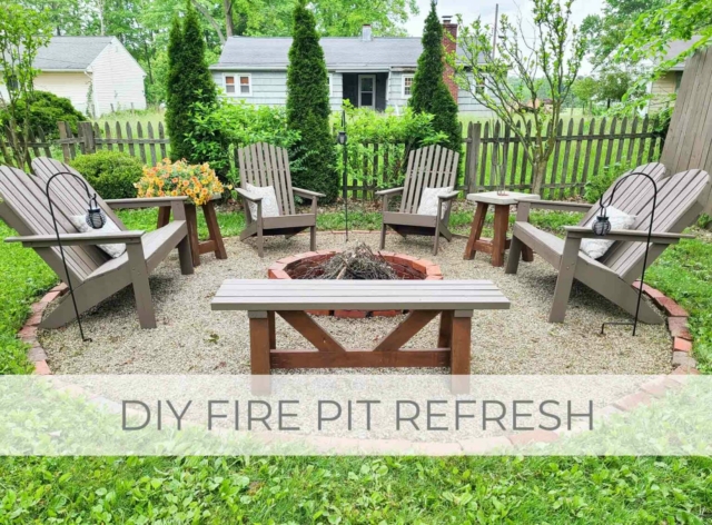 Showcase of DIY Fire Pit Refresh by Larissa of Prodigal Pieces | prodigalpieces.com #prodigalpieces