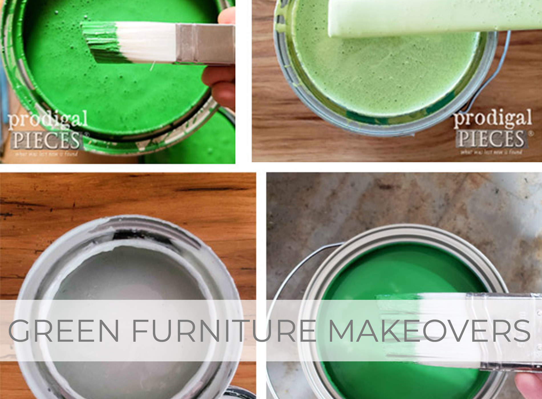 Showcase of Green Furniture Makeovers by Larissa of Prodigal Pieces | prodigalpieces.com #prodigalpieces