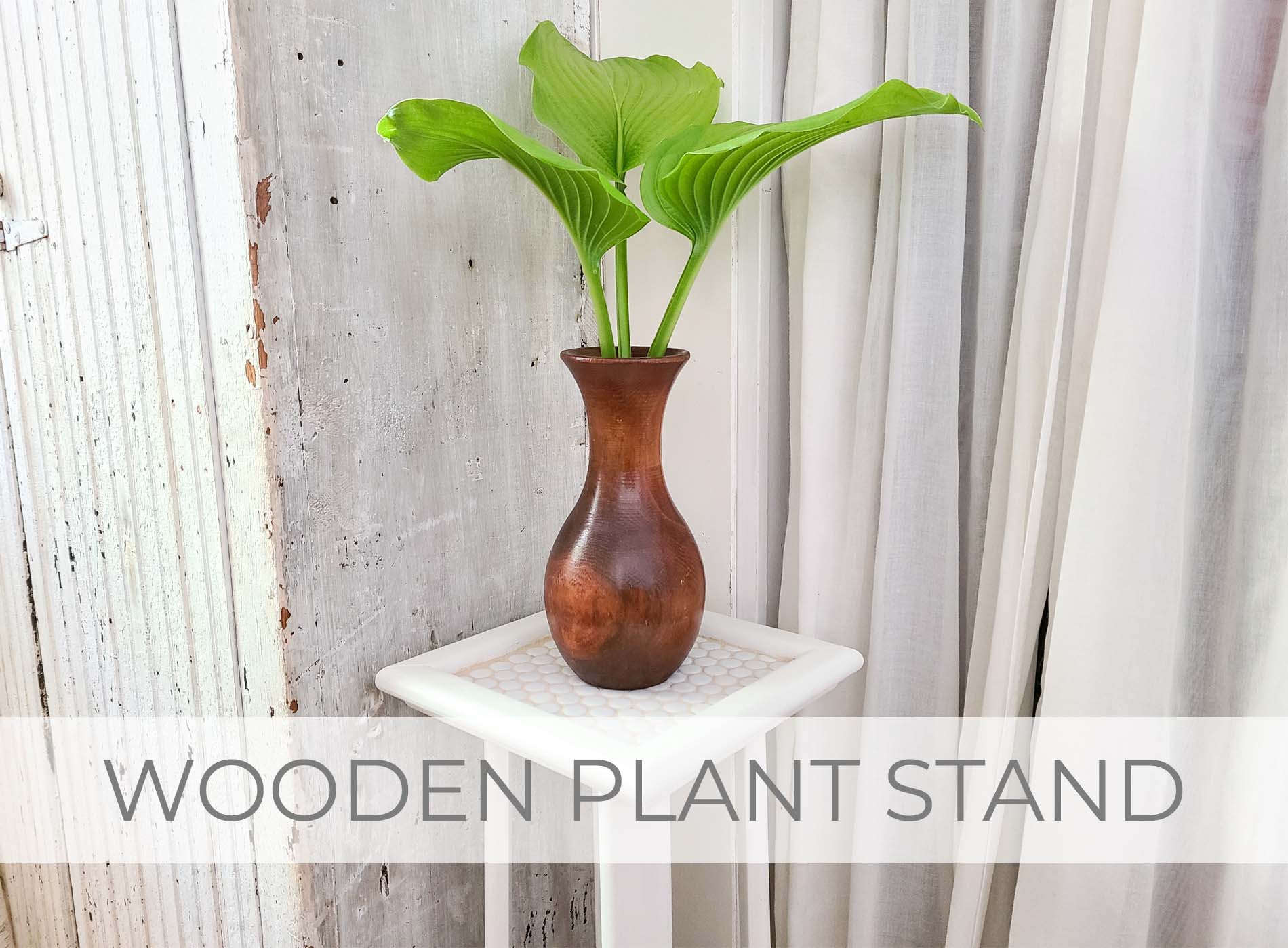 Showcase of Wooden Plant Stand Makeover by Larissa of Prodigal Pieces | prodigalpieces.com #prodigalpieces