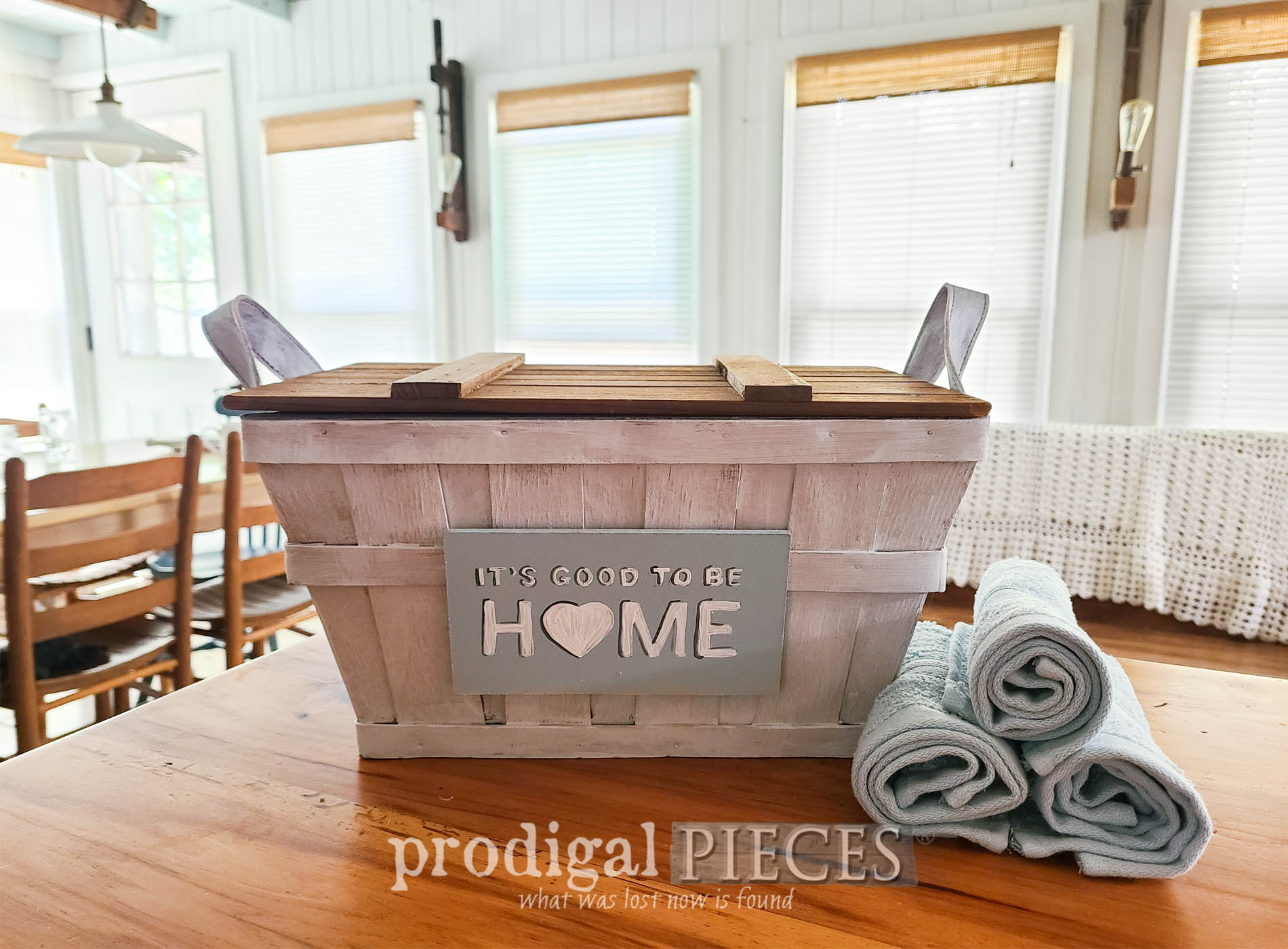 Featured Thrifted Basket for DIY Housewarming Gift by Larissa of Prodigal Pieces | prodigalpieces.com #prodigalpieces