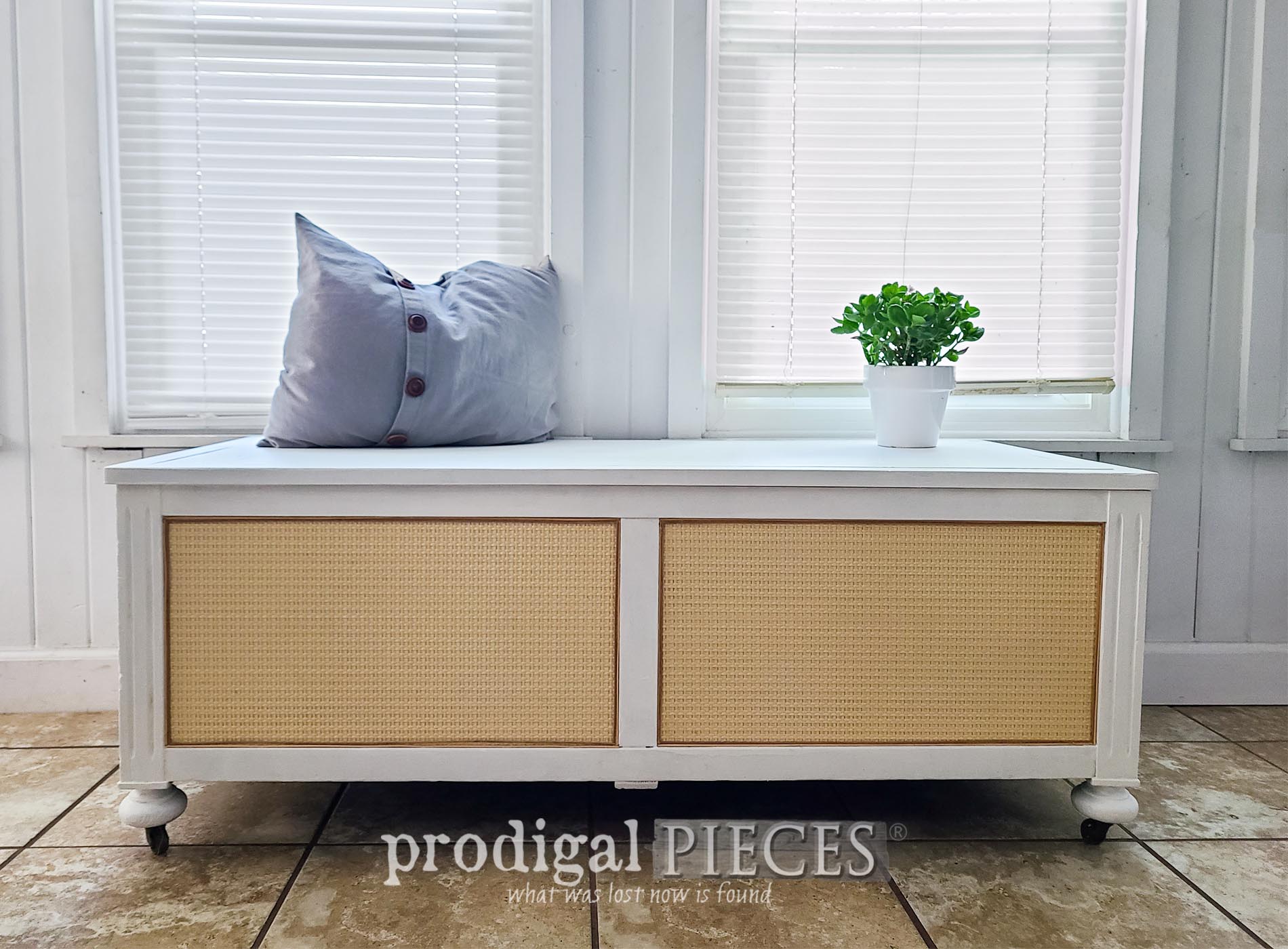 Featured Damaged Blanket Chest Revival by Larissa of Prodigal Pieces | prodigalpieces.com #prodigalpieces