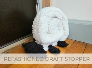 Showcase Refashioned Draft Stopper Tutorial by Larissa of Prodigal Pieces | prodigalpieces.com #prodigalpieces