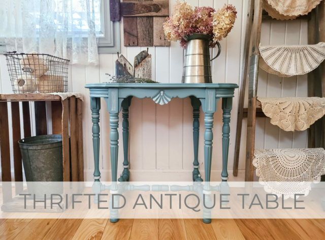 Showcase Thrifted Antique Table Revival by Larissa of Prodigal Pieces | prodigalpieces.com #prodigalpieces