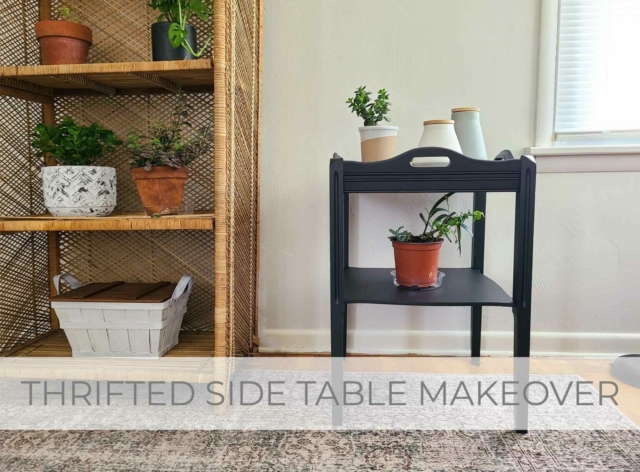 Showcase of Thrifted Side Table Makeover by Larissa of Prodigal Pieces | prodigalpieces.com #prodigalpieces