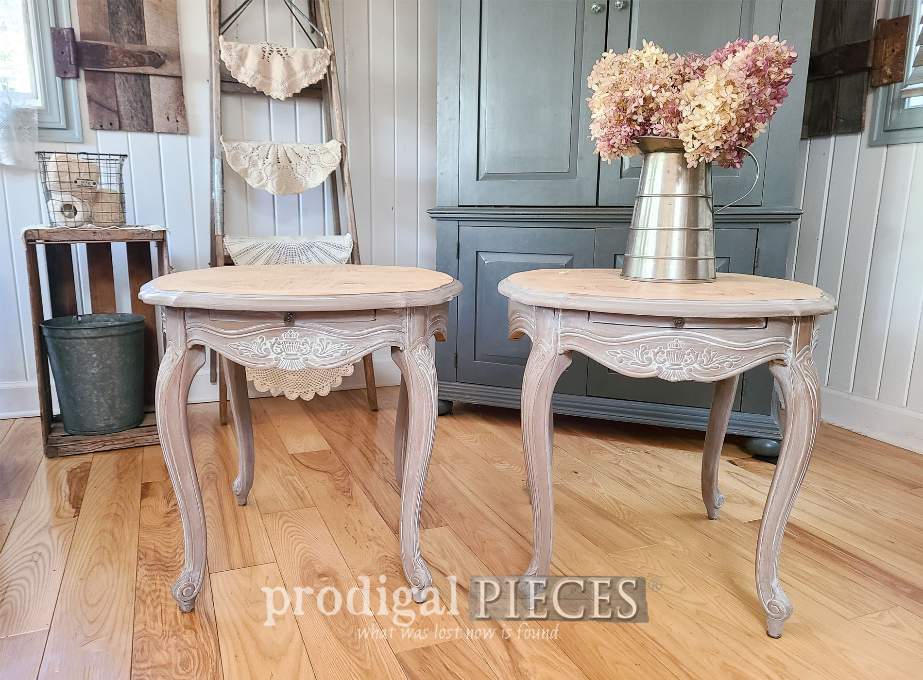 Featured French Provincial Side Tables Makeover by Larissa of Prodigal Pieces | prodigalpieces.com #prodigalpieces