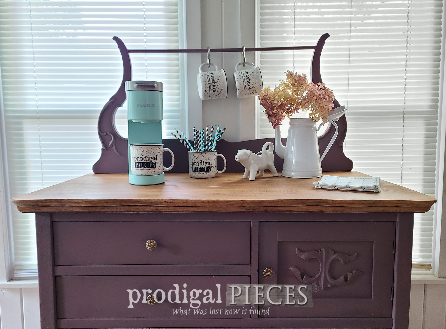 Featured Upcycled Antique Wash Stand by Larissa of Prodigal Pieces | prodigalpieces.com #prodigalpieces