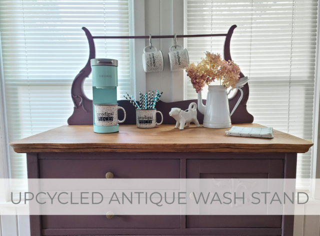 Showcase Upcycled Antique Wash Stand by Larissa of Prodigal Pieces | prodigalpieces.com #prodigalpieces