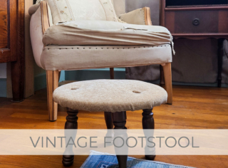 Showcase of Vintage Footstool Makeover by Larissa of Prodigal Pieces | prodigalpieces.com #prodigalpieces