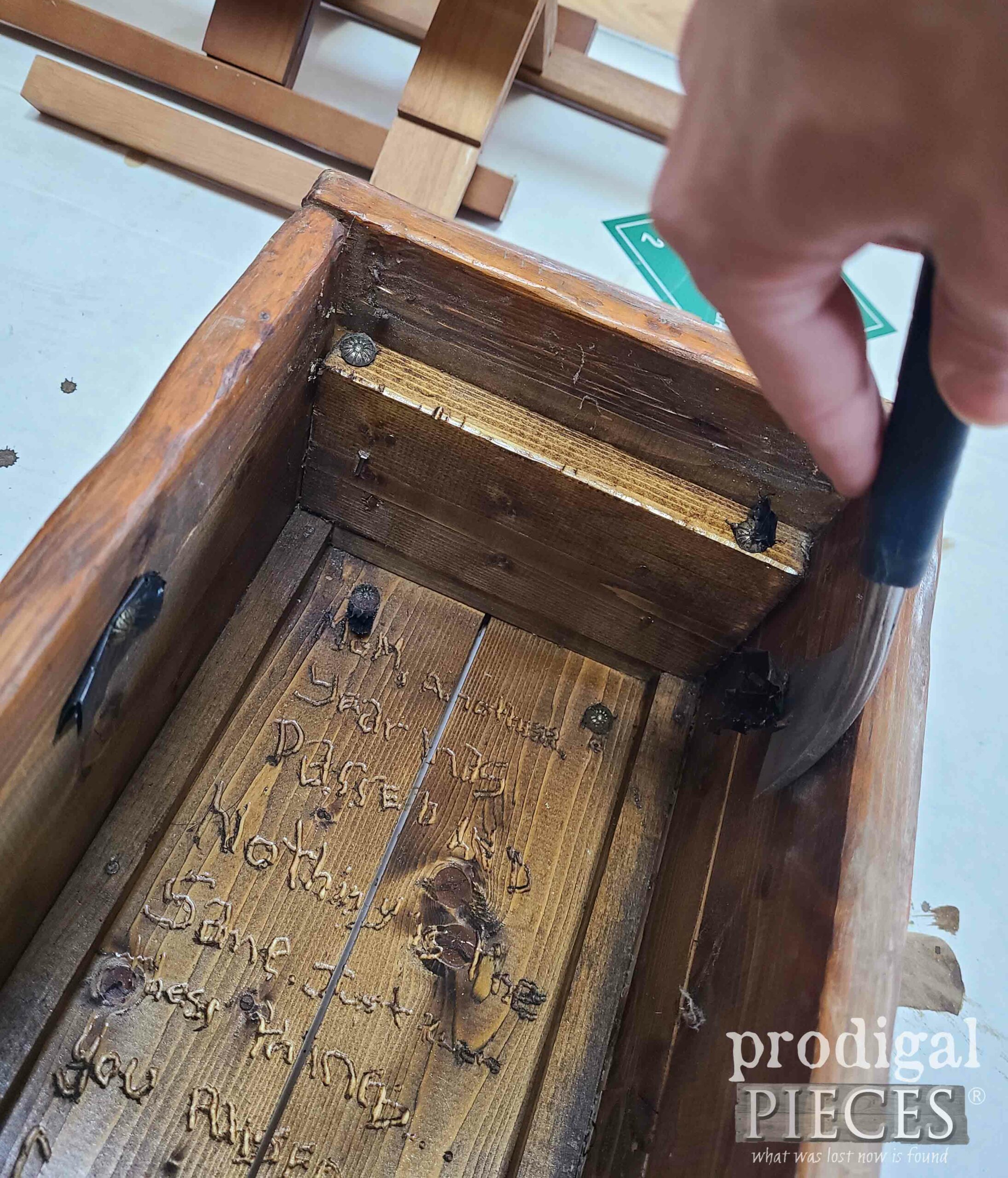 Removing Upholstery Tacks | prodigalpieces.com #prodigalpieces Removing Upholstery Tacks | prodigalpieces.com #prodigalpieces