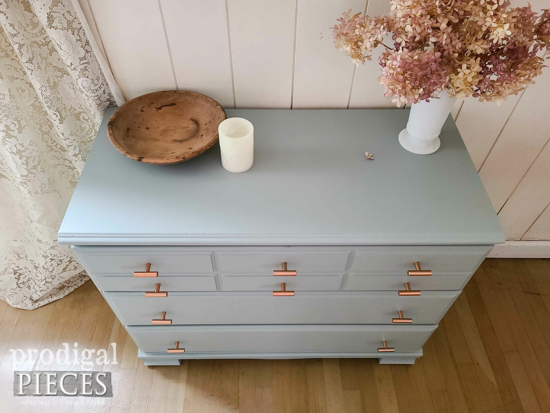 Top View of Blue Free Chest of Drawers by Larissa of Prodigal Pieces | prodigalpieces.com #prodigalpieces Top View of Blue Free Chest of Drawers by Larissa of Prodigal Pieces | prodigalpieces.com #prodigalpieces