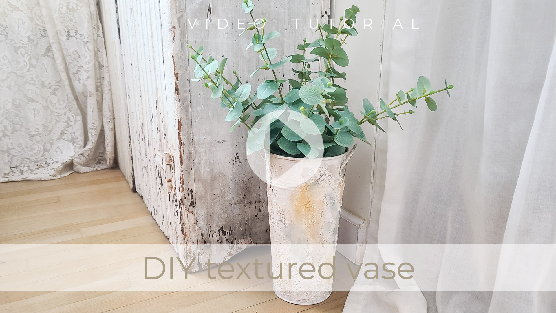 Featured DIY Textured Vase Video Tutorial by Larissa of Prodigal Pieces | prodigalpieces.com #prodigalpieces