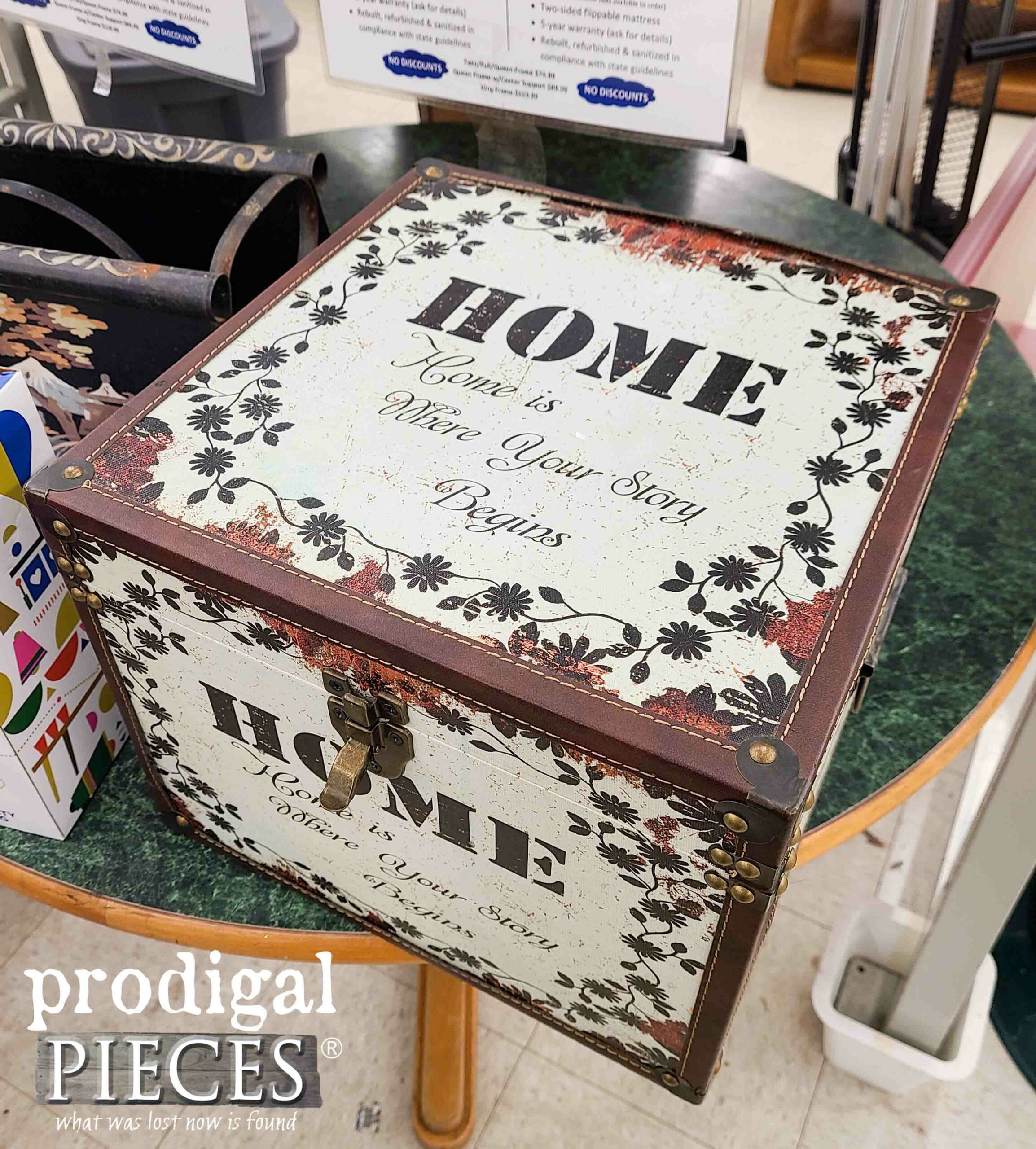 Thrifted Box in Thrift Store Before | prodigalpieces.com #prodigalpieces Thrifted Box in Thrift Store Before | prodigalpieces.com #prodigalpieces