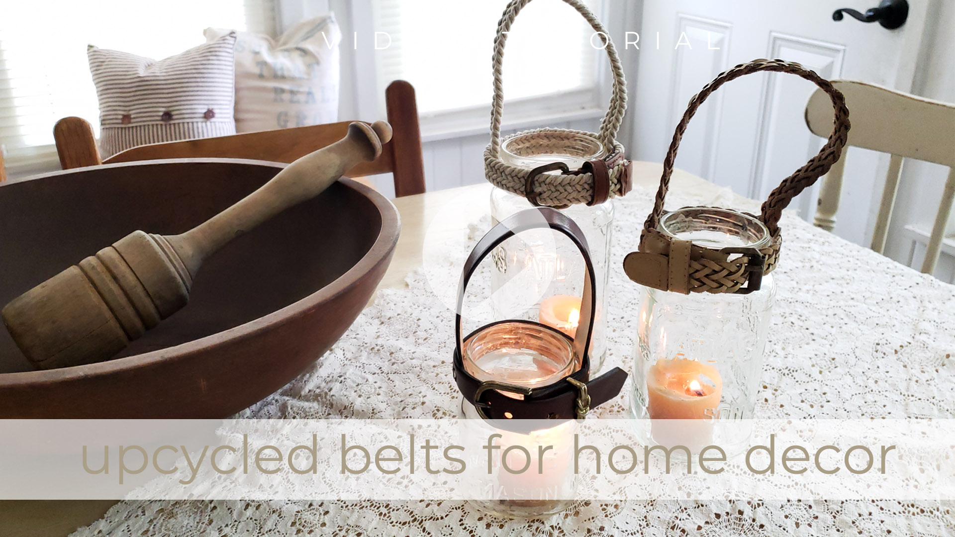 Upcycled Belts for Home Decor Video Tutorial by Larissa of Prodigal Pieces | prodigalpieces.com
