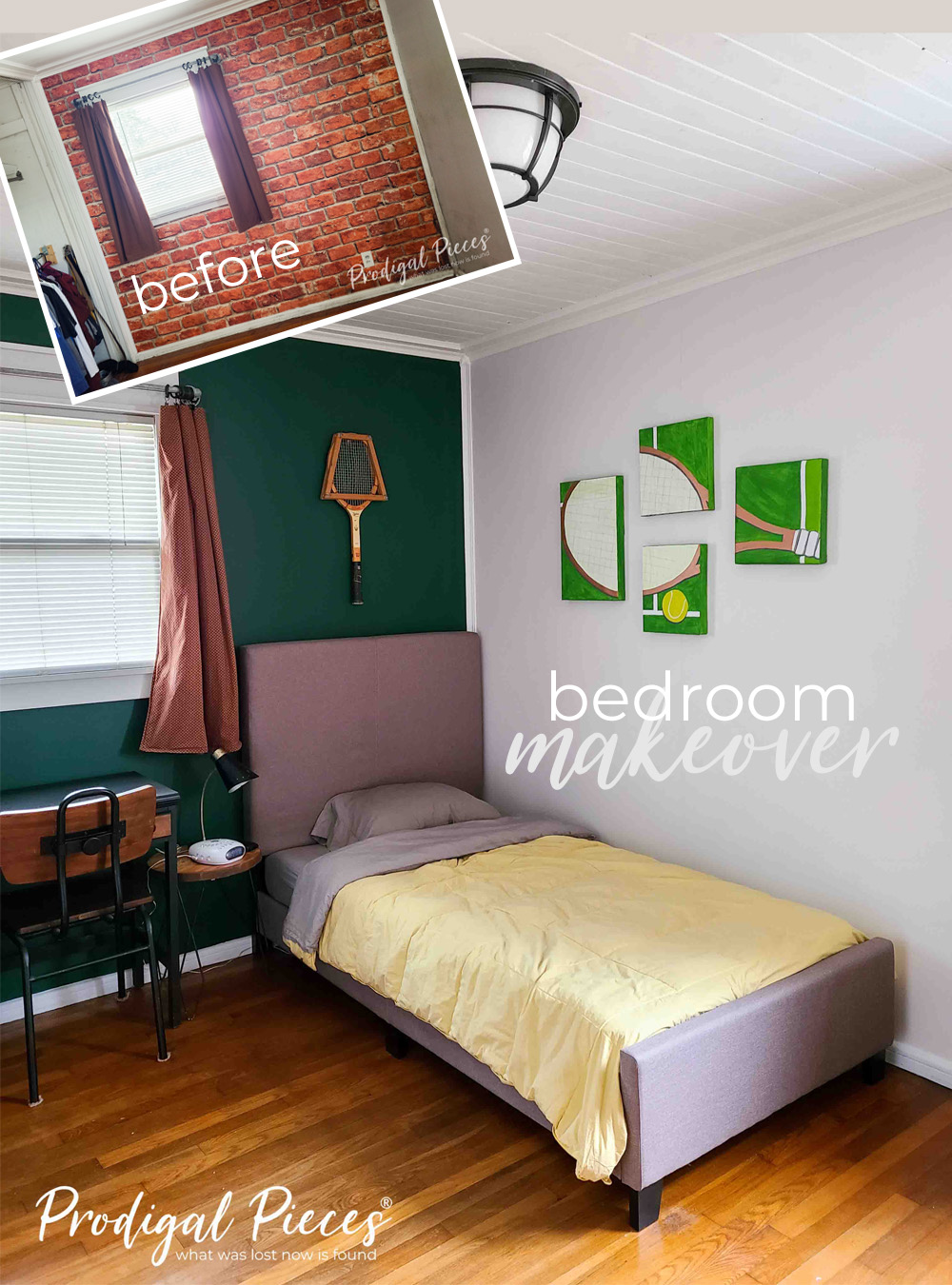 Larissa of Prodigal Pieces and her son, Oscar, have a bedroom makeover to suit a teen guy | prodigalpieces.com #prodigalpieces