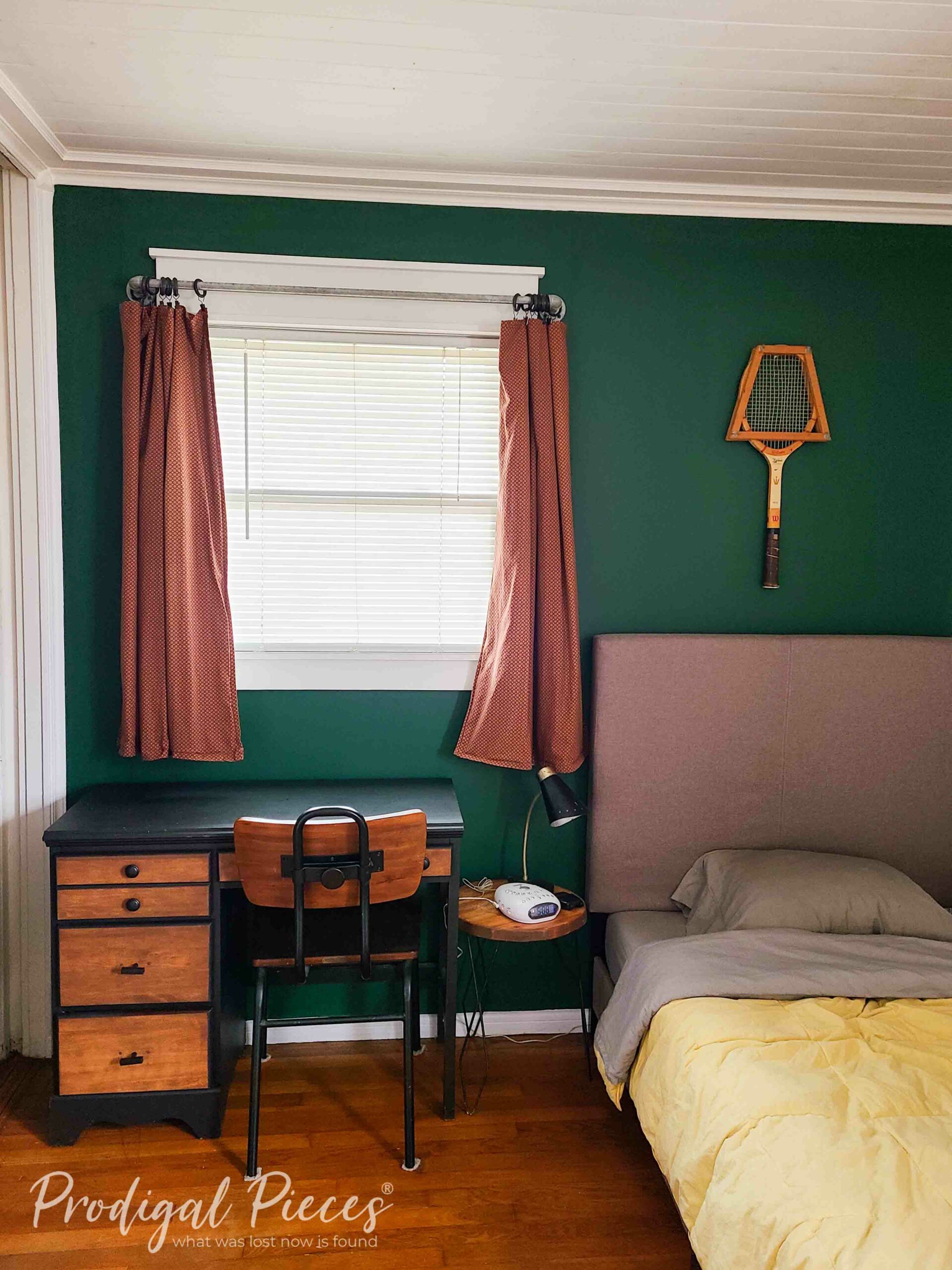 Green Accent Wall in Bedroom by Larissa of Prodigal Pieces | prodigalpieces.com #prodigalpieces Green Accent Wall in Bedroom by Larissa of Prodigal Pieces | prodigalpieces.com #prodigalpieces