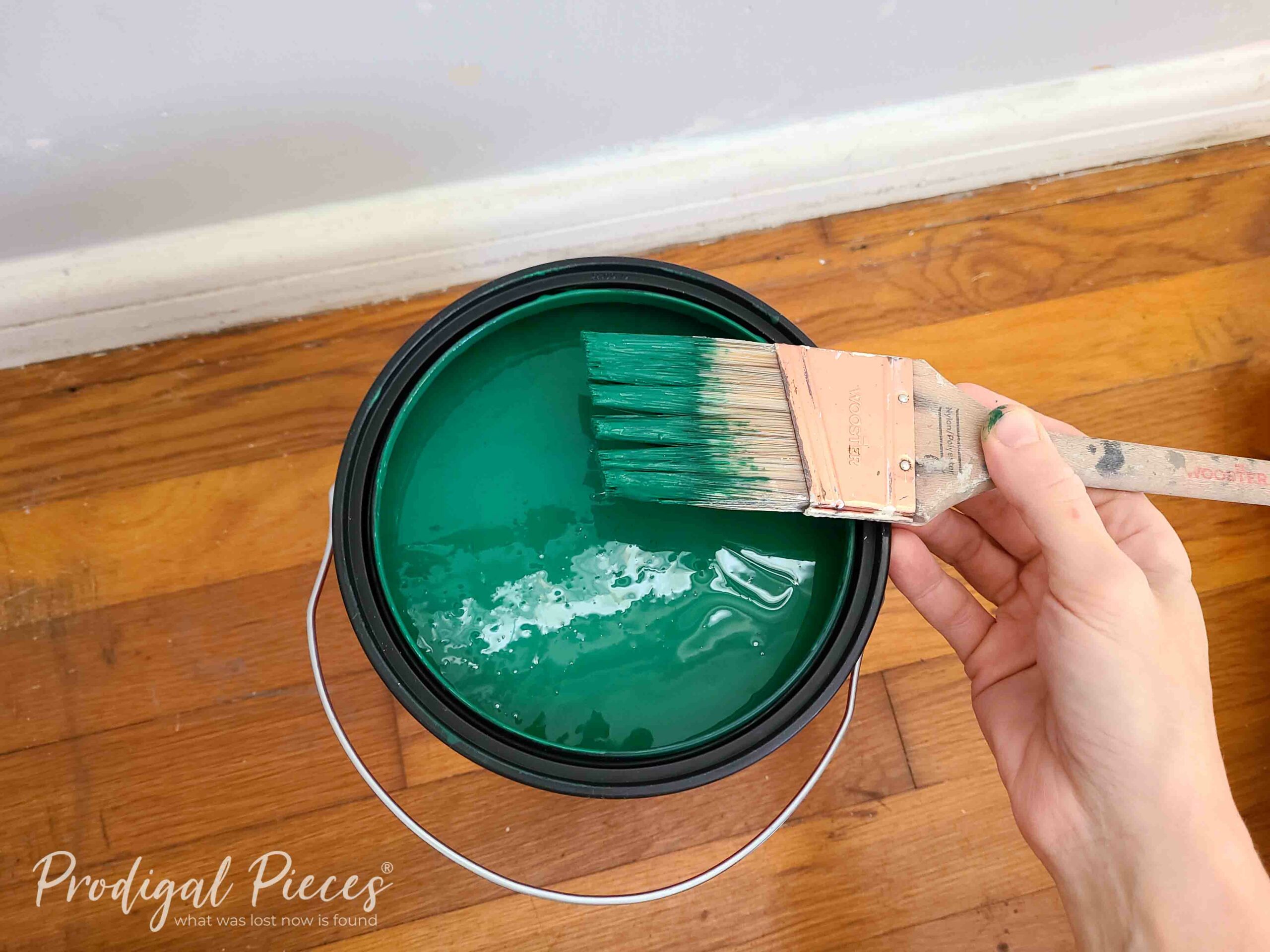 Black Spruce Paint in Can | prodigalpieces.com #prodigalpieces Black Spruce Paint in Can | prodigalpieces.com #prodigalpieces