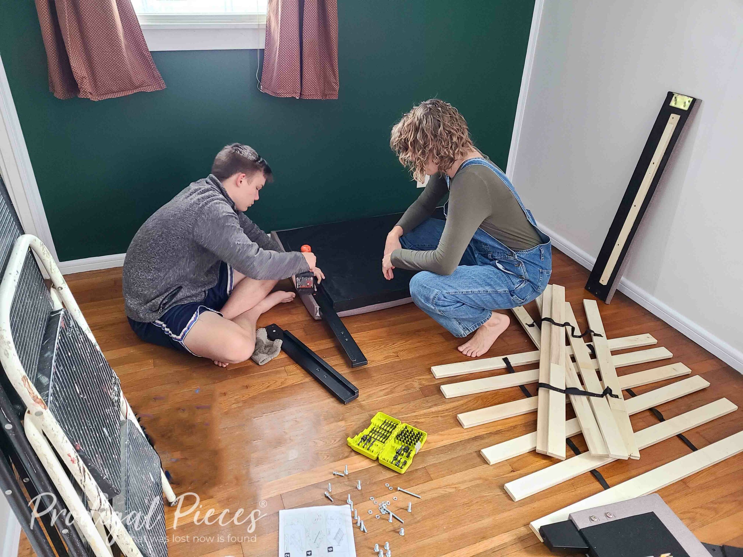 Larissa and Oscar Assembling Bed | prodigalpieces.com #prodigalpieces Larissa and Oscar Assembling Bed | prodigalpieces.com #prodigalpieces