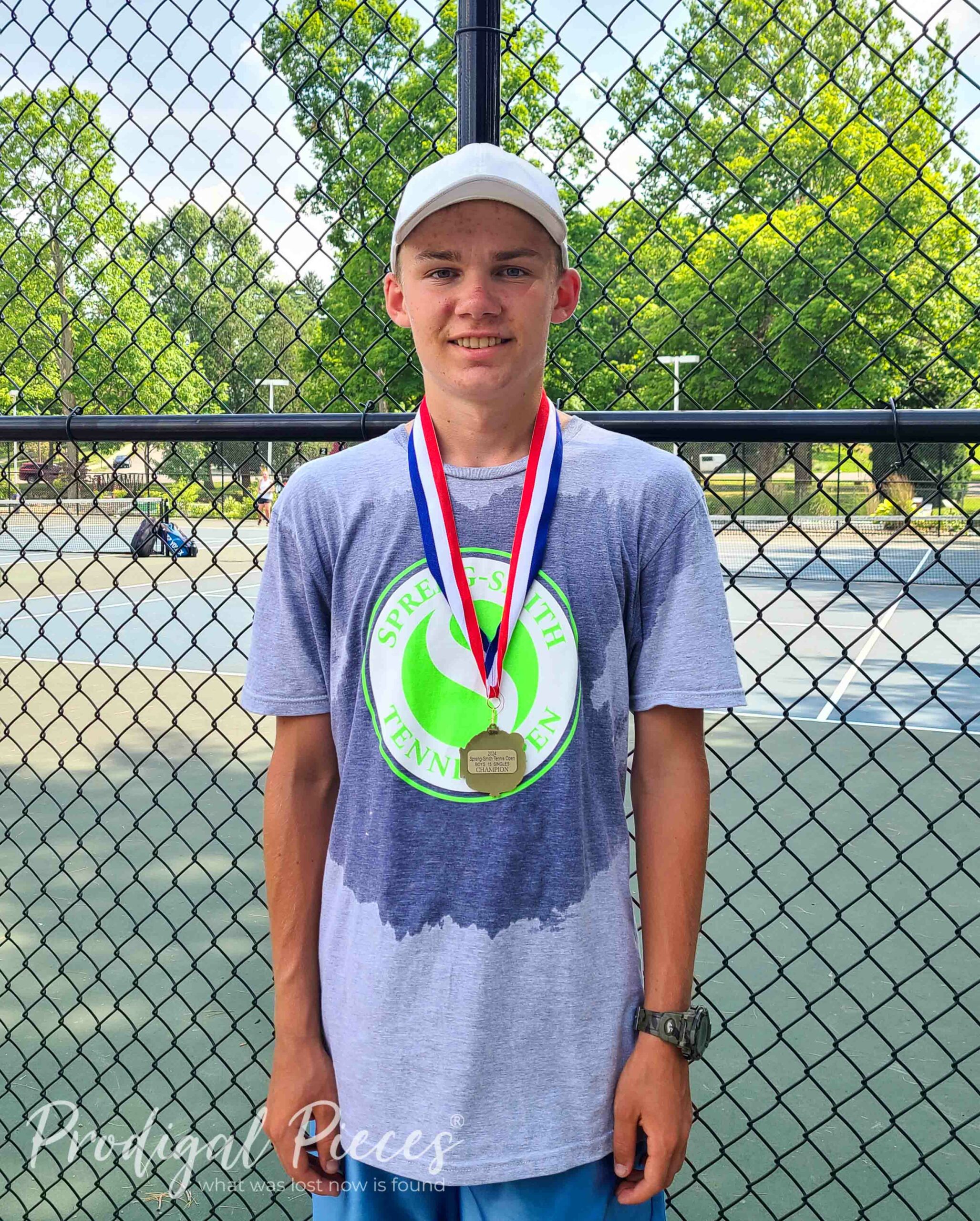 Oscar with Singles Tennis Medal | prodigalpieces.com #prodigalpieces Oscar with Singles Tennis Medal | prodigalpieces.com #prodigalpieces