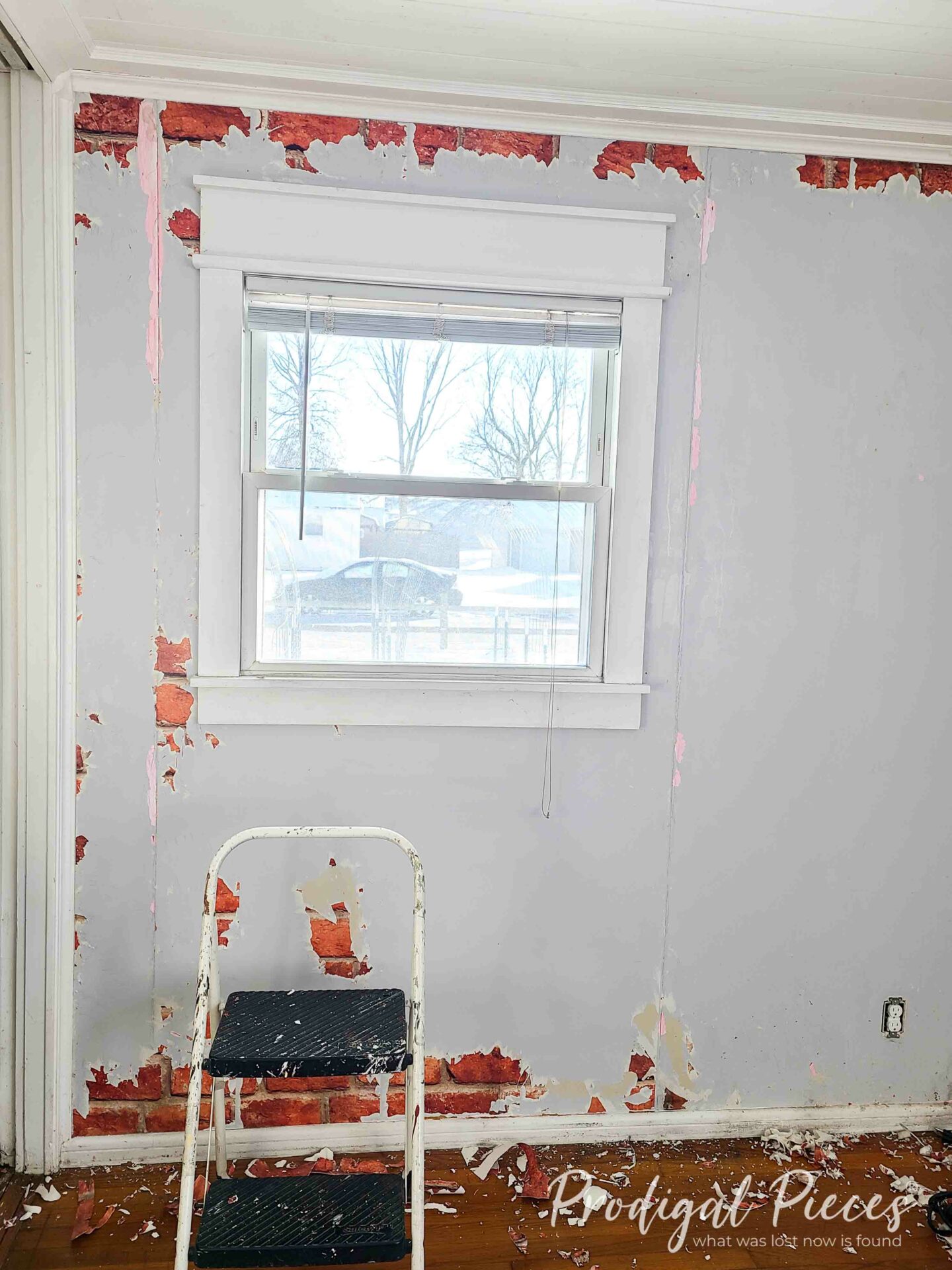 Stripping Wallpaper off Bedroom Wall | prodigalpieces.com #prodigalpieces Stripping Wallpaper off Bedroom Wall | prodigalpieces.com #prodigalpieces