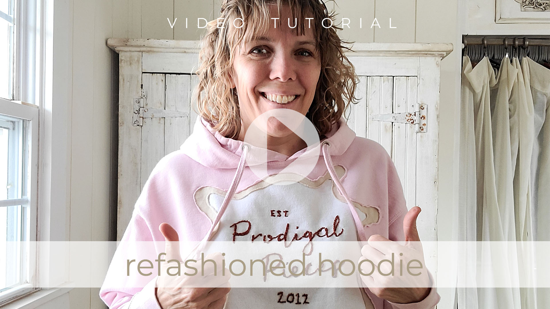 Video Tutorial for DIY Refashioned Hoodie by Larissa of Prodigal Pieces | prodigalpieces.com #prodigalpieces Video Tutorial for DIY Refashioned Hoodie by Larissa of Prodigal Pieces | prodigalpieces.com #prodigalpieces