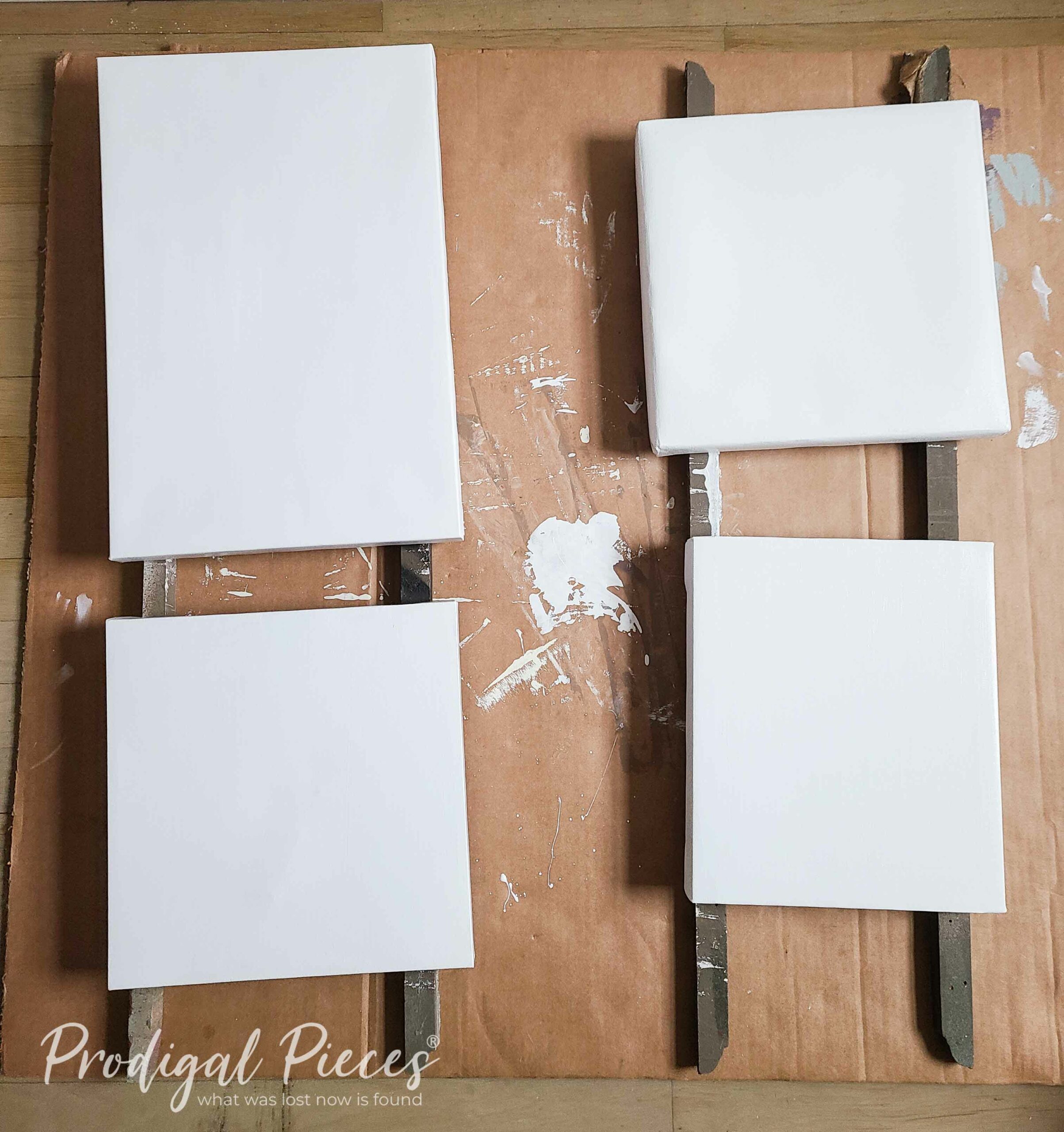 White Painted Canvases for DIY Thrifted Art | prodigalpieces.com #prodigalpieces White Painted Canvases for DIY Thrifted Art | prodigalpieces.com #prodigalpieces