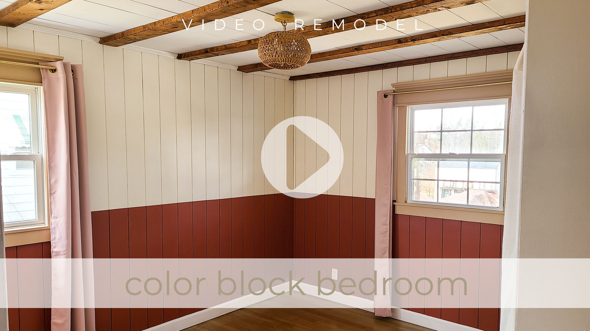 Video of Color Block Bedroom DIY Tutorial for Boho Farmhouse Style by Larissa of Prodigal Pieces | prodigalpieces.com #prodigalpieces