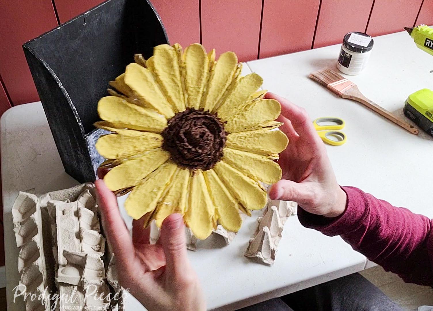 Upcycled Egg Carton Flower by Prodigal Pieces | prodigalpieces.com #prodigalpieces Upcycled Egg Carton Flower by Prodigal Pieces | prodigalpieces.com #prodigalpieces