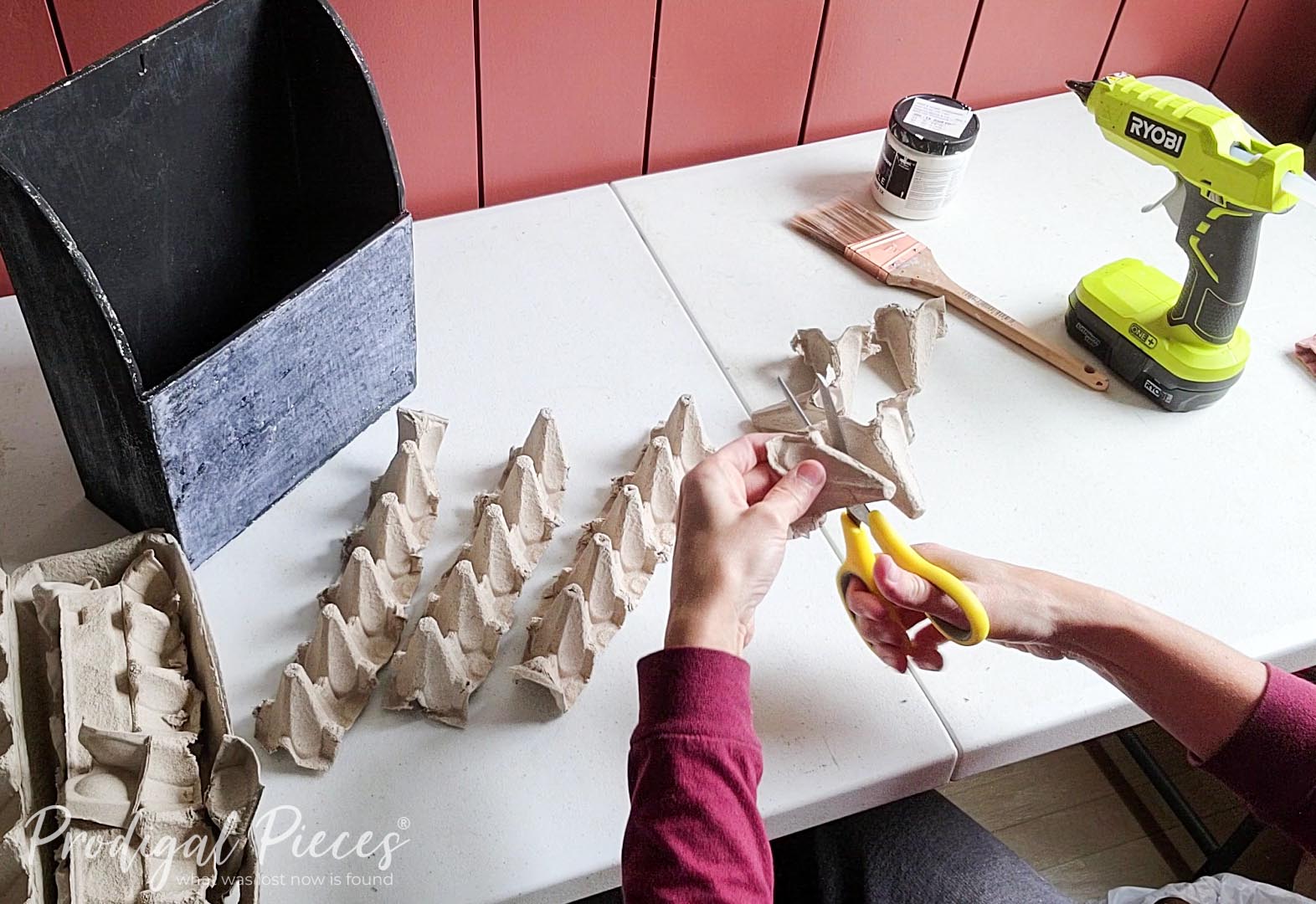 Making Upcycled Egg Carton Feet | prodigalpieces.com #prodigalpieces Making Upcycled Egg Carton Feet | prodigalpieces.com #prodigalpieces
