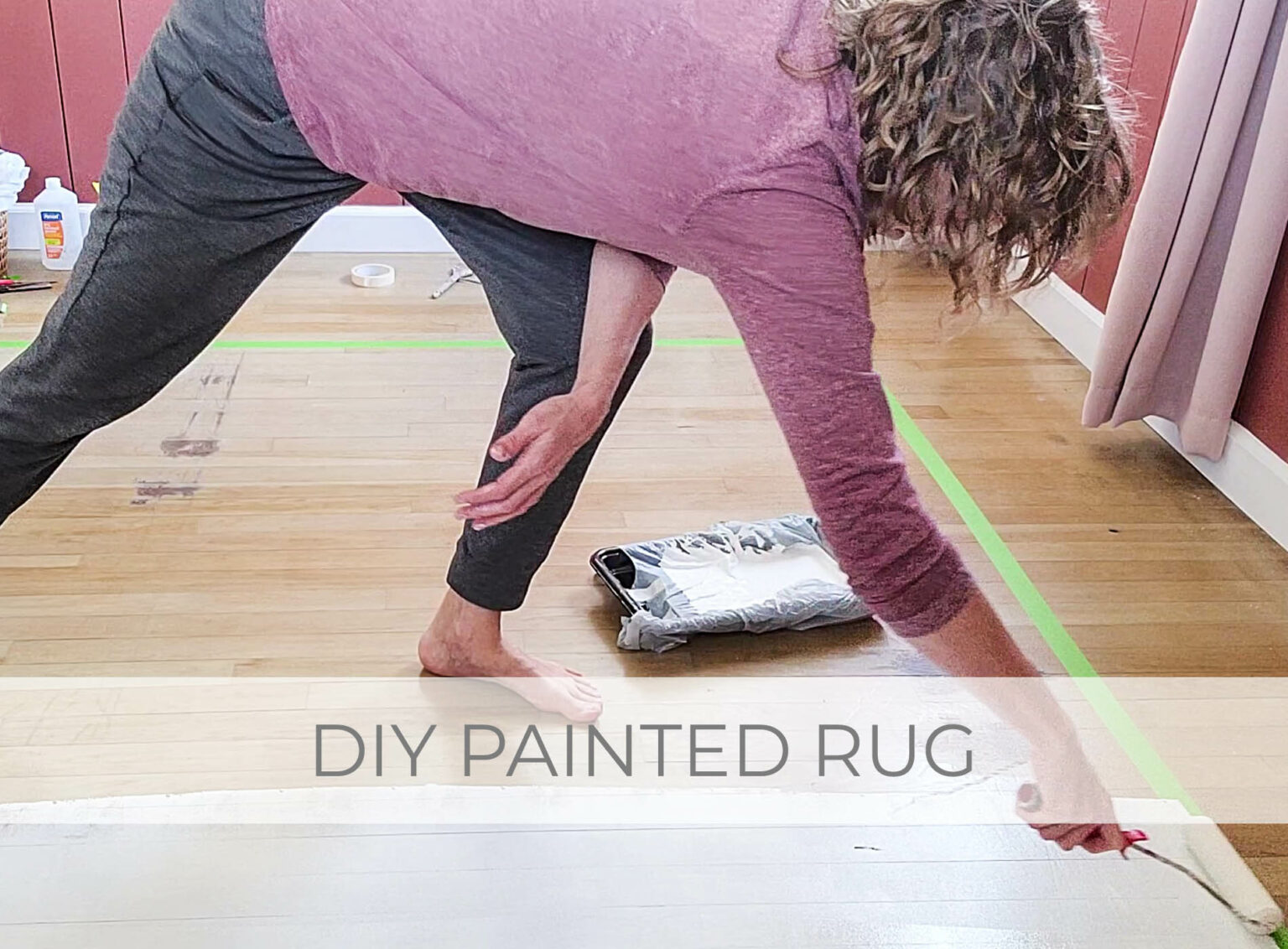 Showcase DIY Painted Rug with Vlog by Larissa of Prodigal Pieces | prodigalpieces.com #prodigalpieces