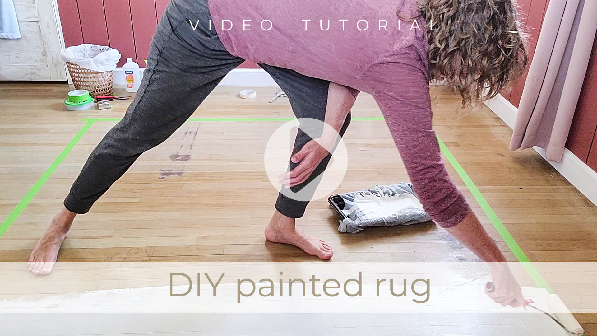Video Vlog of DIY Painted Rug by Larissa of Prodigal Pieces | prodigalpieces.com #prodigalpieces Video Vlog of DIY Painted Rug by Larissa of Prodigal Pieces | prodigalpieces.com #prodigalpieces