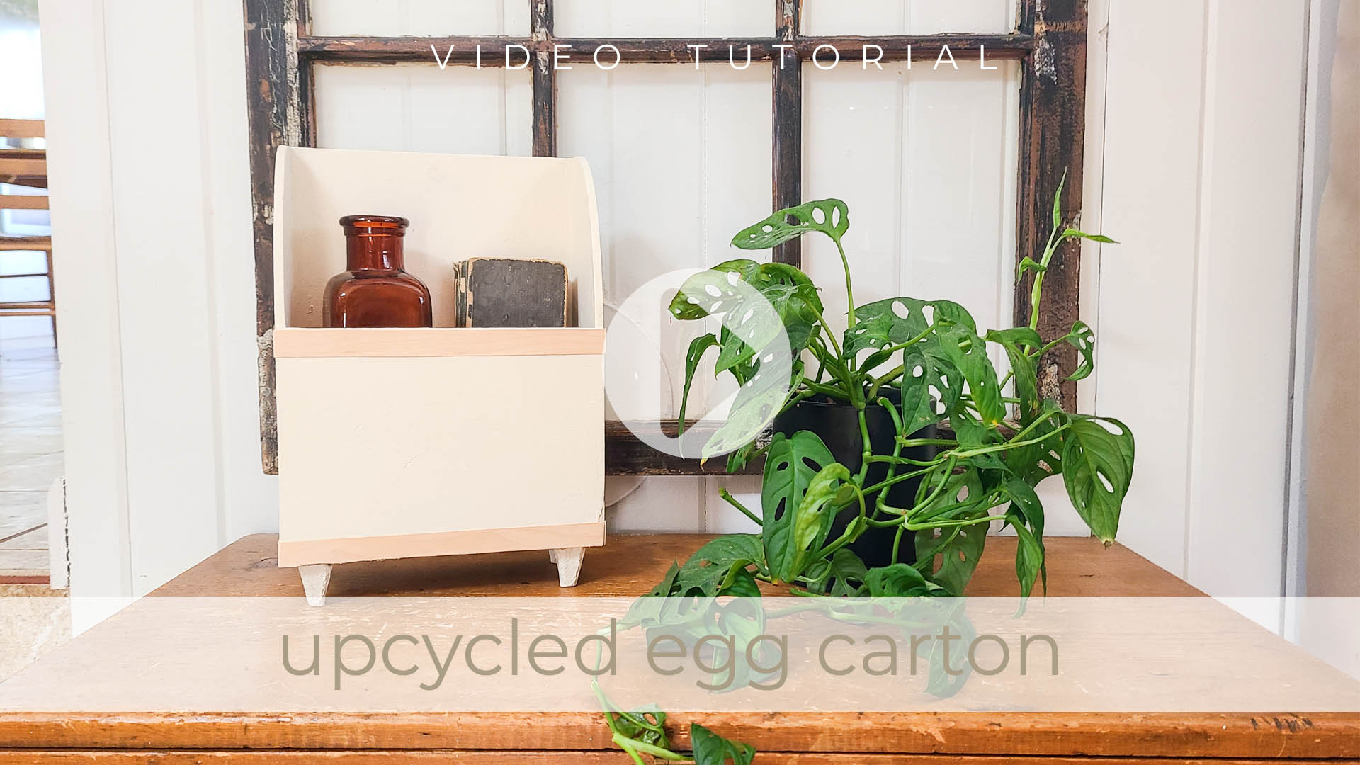 Video Tutorial of an Upcycled Egg Carton to Create Boho Decor by Larissa of Prodigal Pieces | prodigalpieces.com #prodigalpieces Video Tutorial of an Upcycled Egg Carton to Create Boho Decor by Larissa of Prodigal Pieces | prodigalpieces.com #prodigalpieces