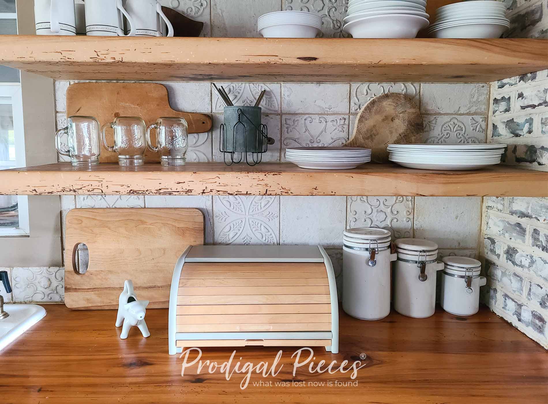 Featured Updated Bread Box with DIY Paint Wash Technique by Larissa of Prodigal Pieces | prodigalpieces.com #prodigalpieces