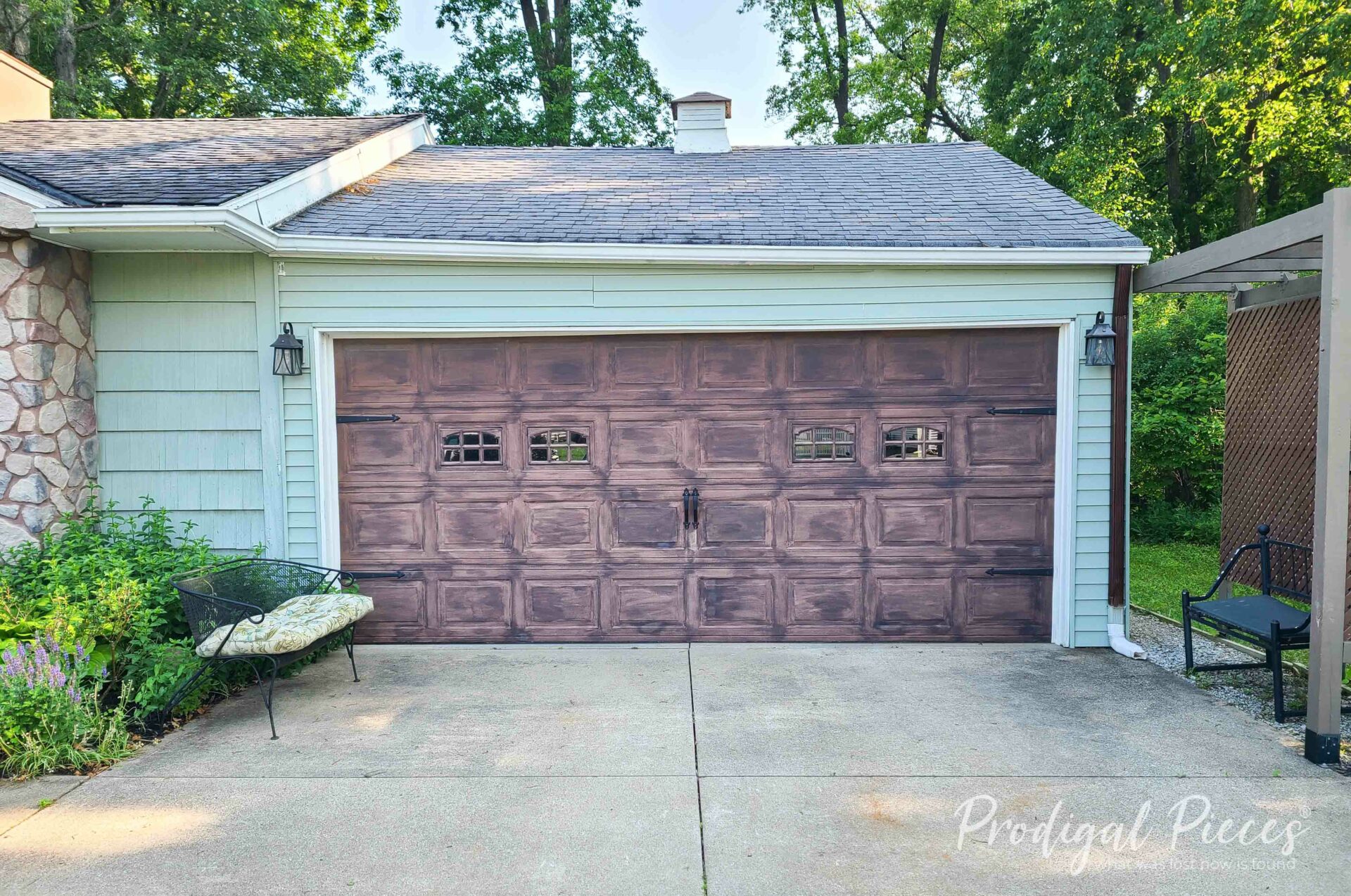 Faux Wood Garage Door Before Paint by Livin' Real with Larissa | #livinrealwithlarissa Faux Wood Garage Door Before Paint by Livin' Real with Larissa | #livinrealwithlarissa