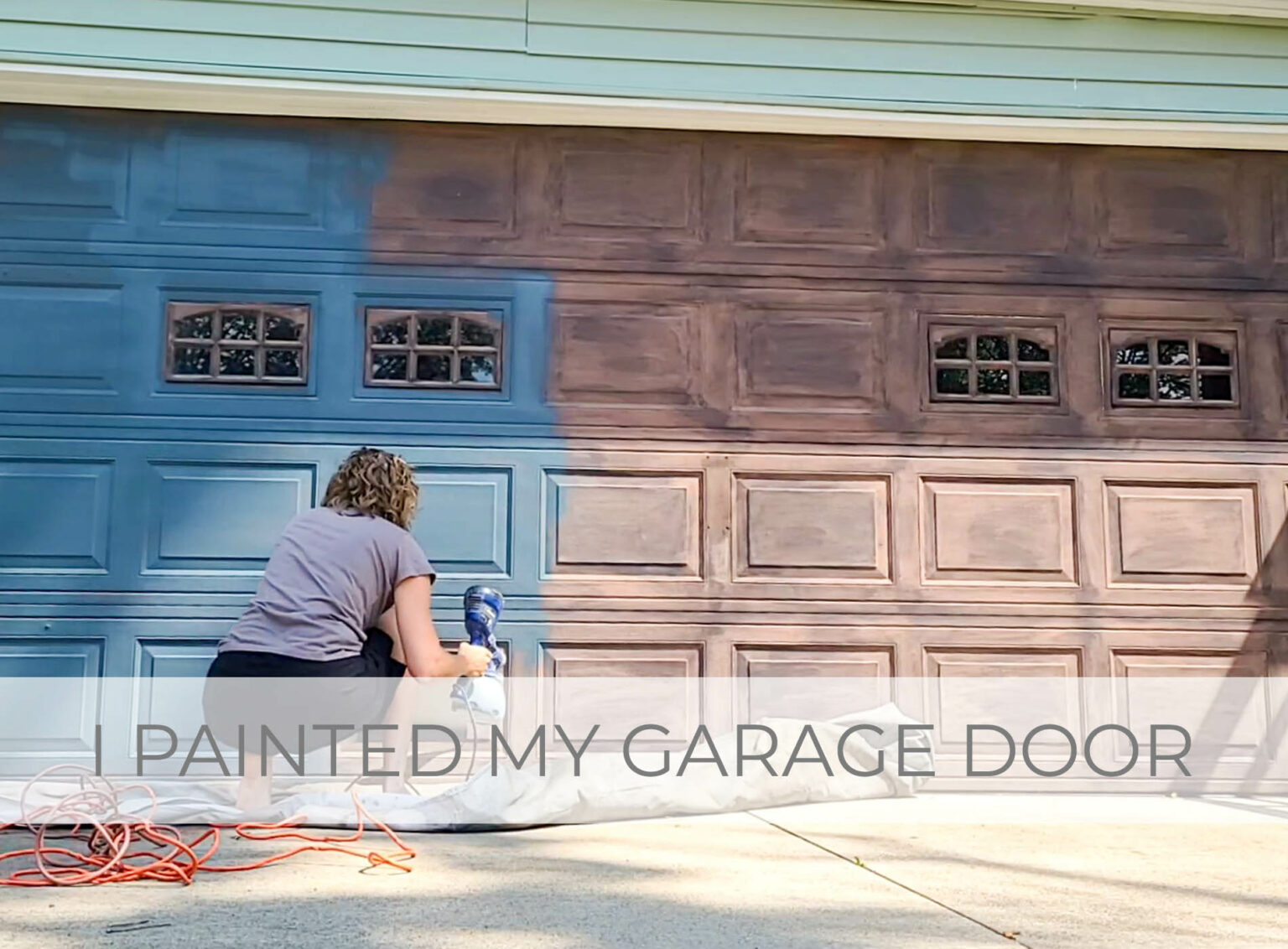 Showcase I Painted My Garage Door by Larissa for Livin' Real with Larissa | livinrealwithlarissa.com and prodigalpieces.com