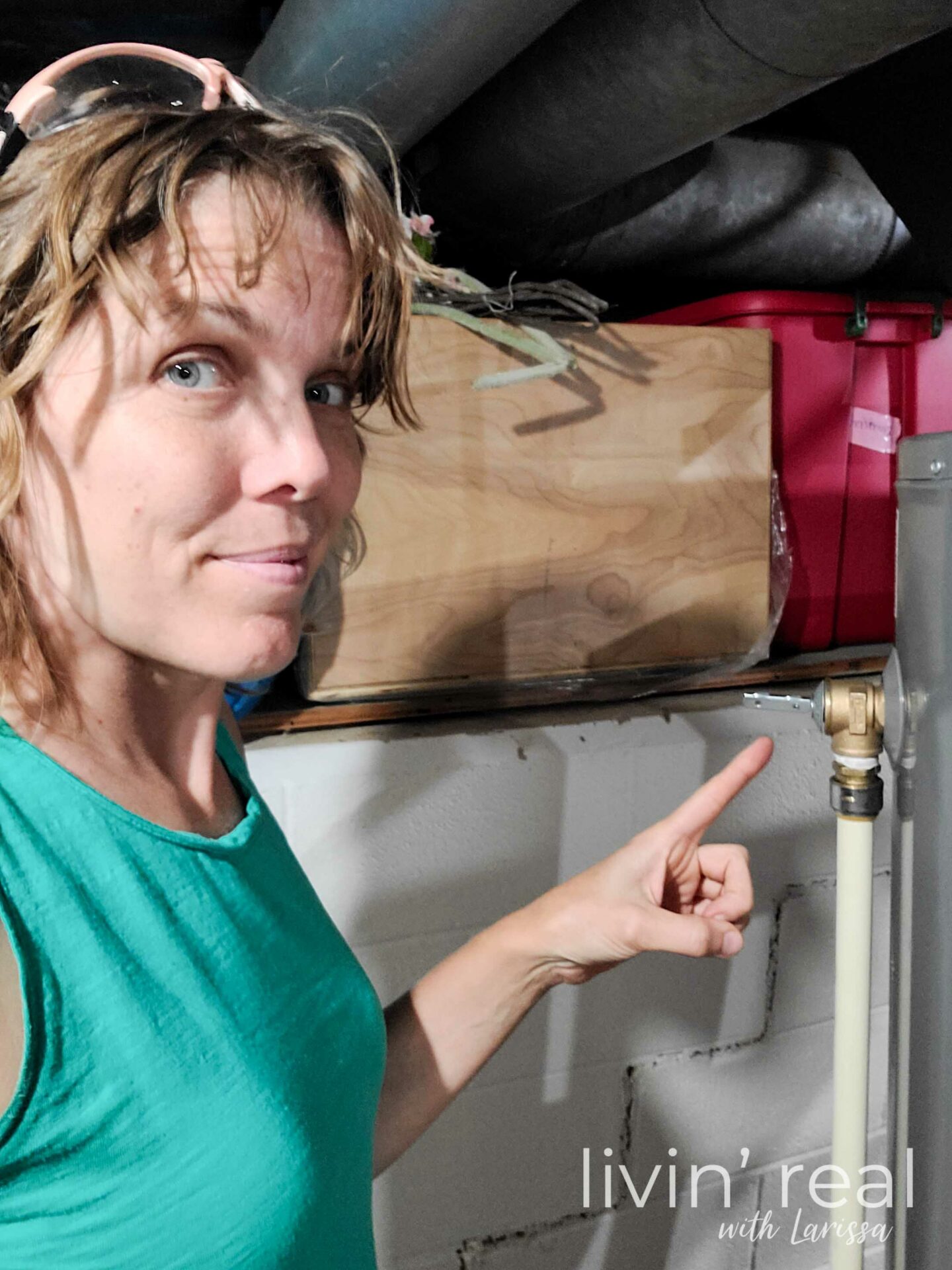 Larissa Repairing Relief Valve on Water Heater | livinrealwithlarissa.com #livinrealwithlarissa Larissa Repairing Relief Valve on Water Heater | livinrealwithlarissa.com #livinrealwithlarissa