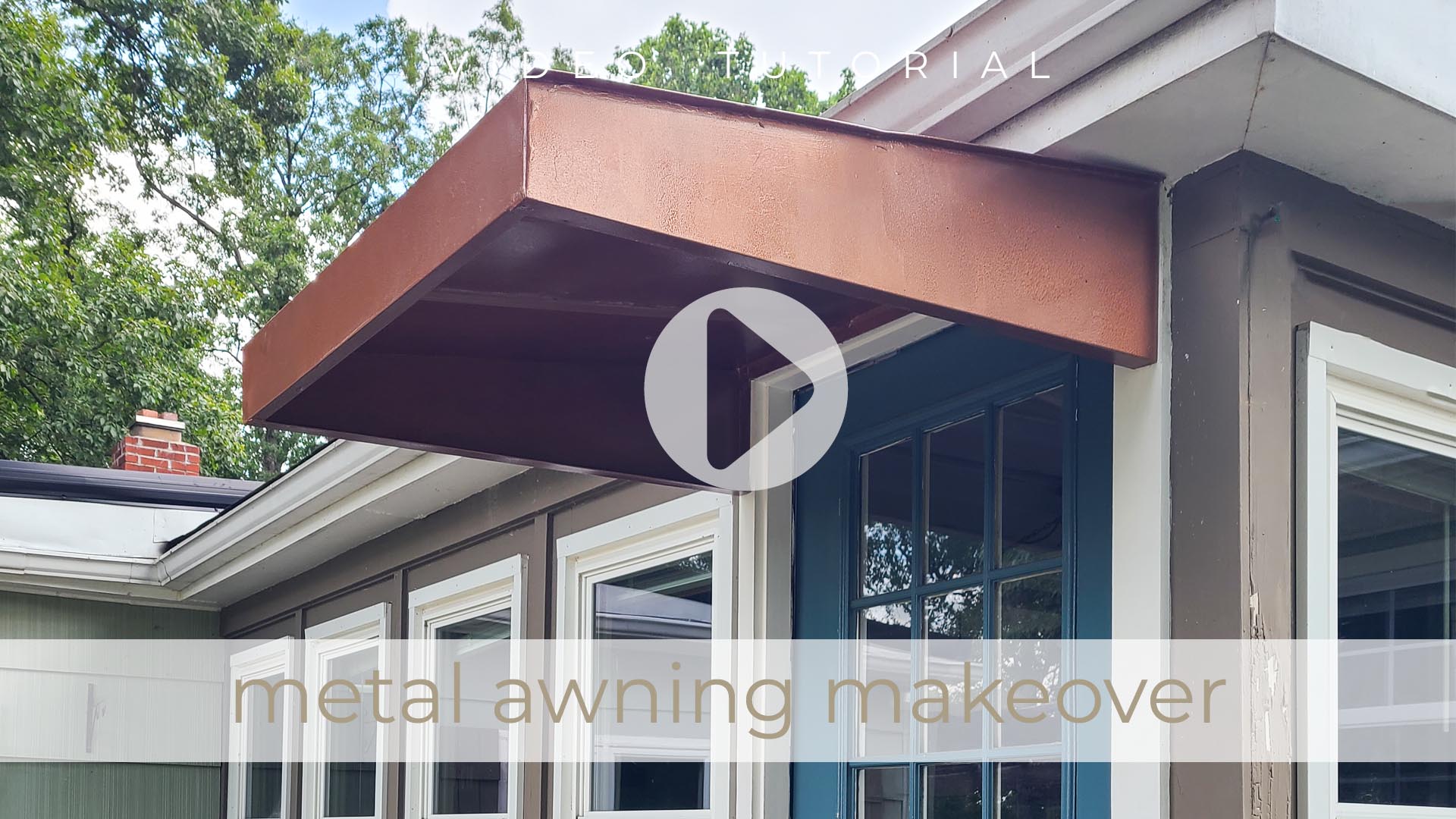 Vlog Tutorial of Featured Metal Awning Makeover by Larissa of Livin' Real with Larissa | livinrealwithlarissa.com #livinrealwithlarissa Vlog Tutorial of Featured Metal Awning Makeover by Larissa of Livin' Real with Larissa | livinrealwithlarissa.com #livinrealwithlarissa