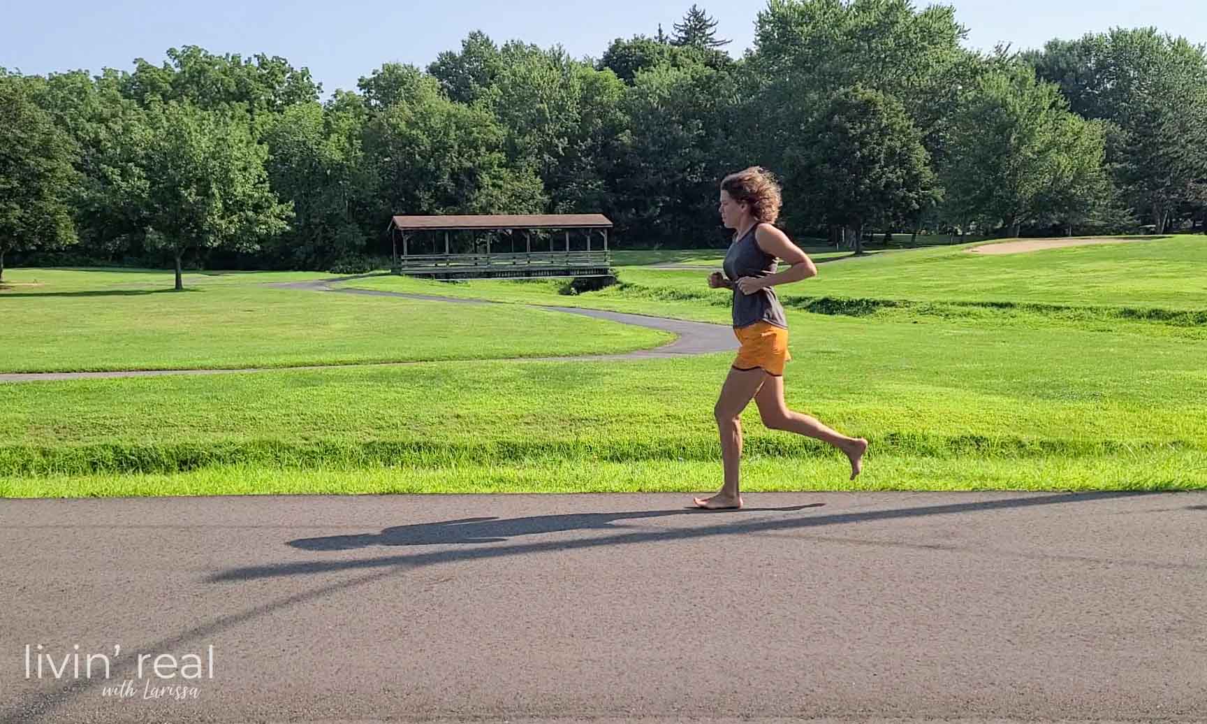 Larissa Running Barefoot | Livin' Real with Larissa | livinrealwithlarissa.com #livinrealwithlarissa Larissa Running Barefoot | Livin' Real with Larissa | livinrealwithlarissa.com #livinrealwithlarissa