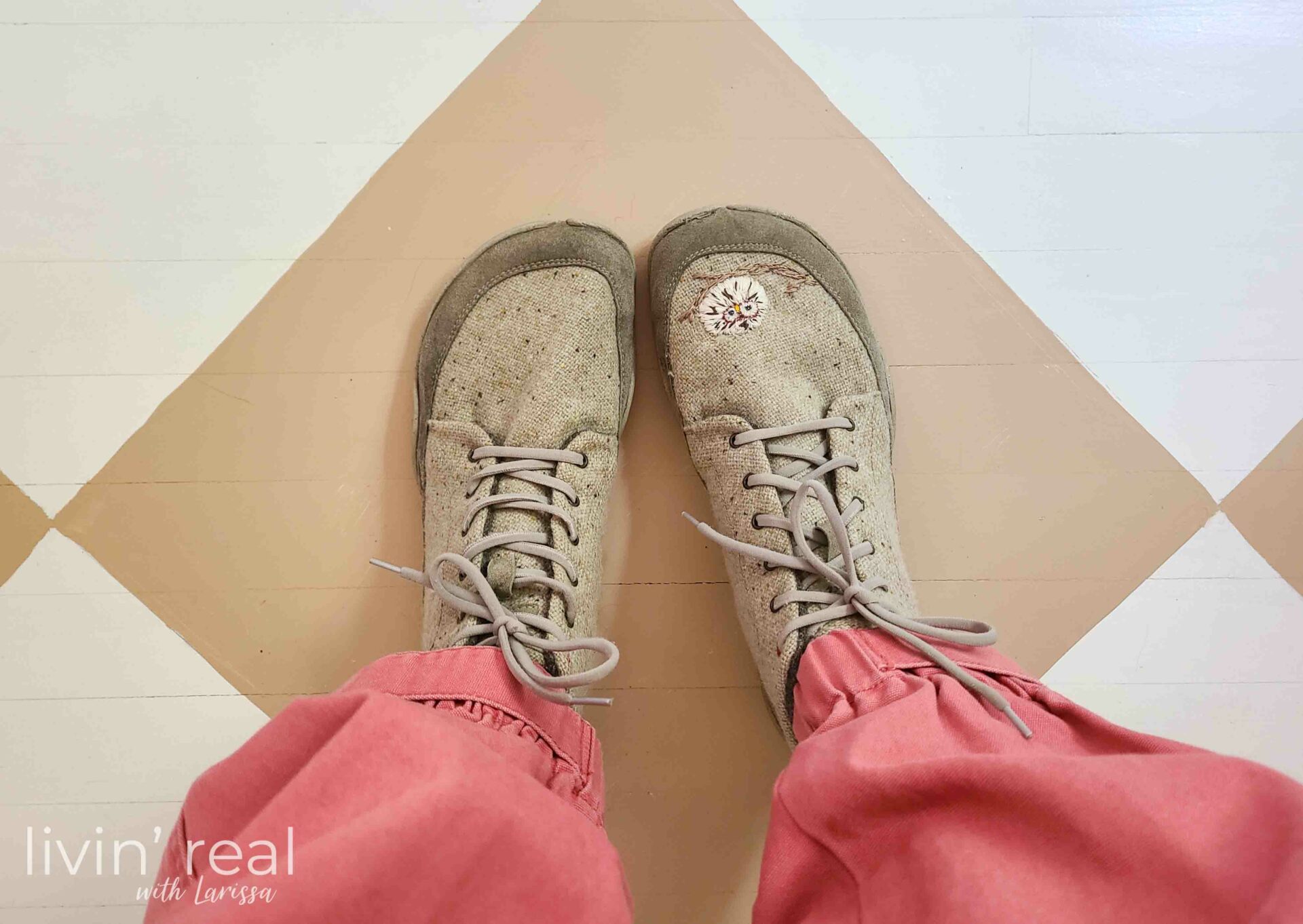 Repaired Wool Wildling Boots with Embroidery by Livin' Real with Larissa | livinrealwithlarissa.com #livinrealwithlarissa Repaired Wool Wildling Boots with Embroidery by Livin' Real with Larissa | livinrealwithlarissa.com #livinrealwithlarissa