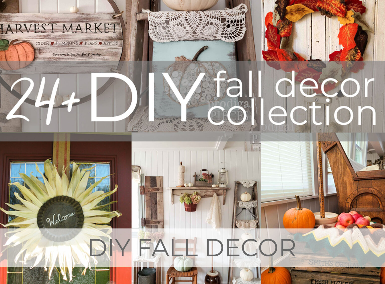 Showcase DIY Fall Decor Collection with Over 24 Projects for Autumn by Livin' Real with Larissa | livinrealwithlarissa.com #livinrealwithlarissa