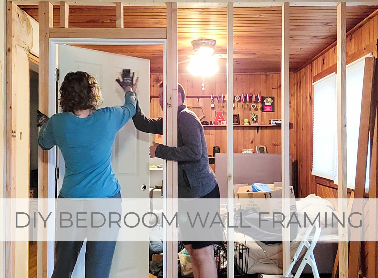 Showcase of DIY Bedroom Wall Framing by Livin' Real with Larissa | livinrealwithlarissa.com #livinrealwithlarissa