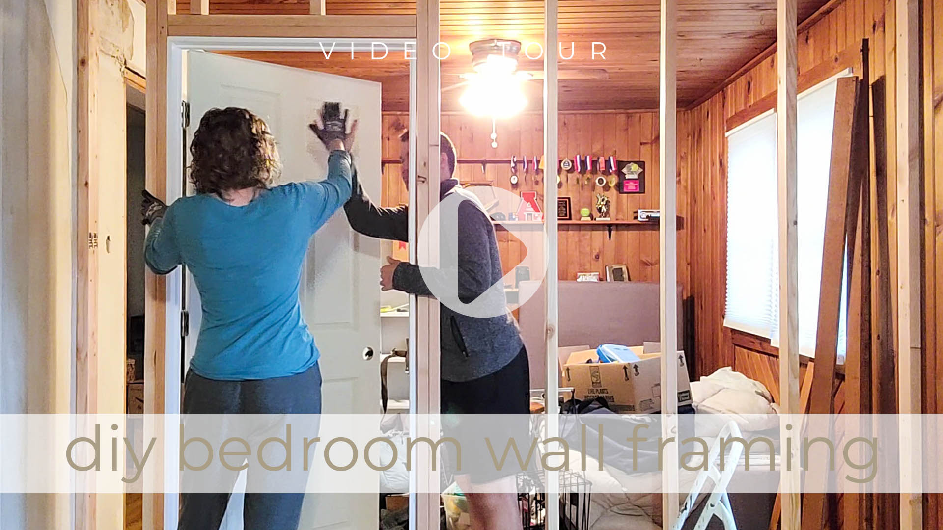 Video Vlog of DIY Bedroom Wall Framing by Livin' Real with Larissa | livinrealwithlarissa.com #livinrealwithlarissa Video Vlog of DIY Bedroom Wall Framing by Livin' Real with Larissa | livinrealwithlarissa.com #livinrealwithlarissa